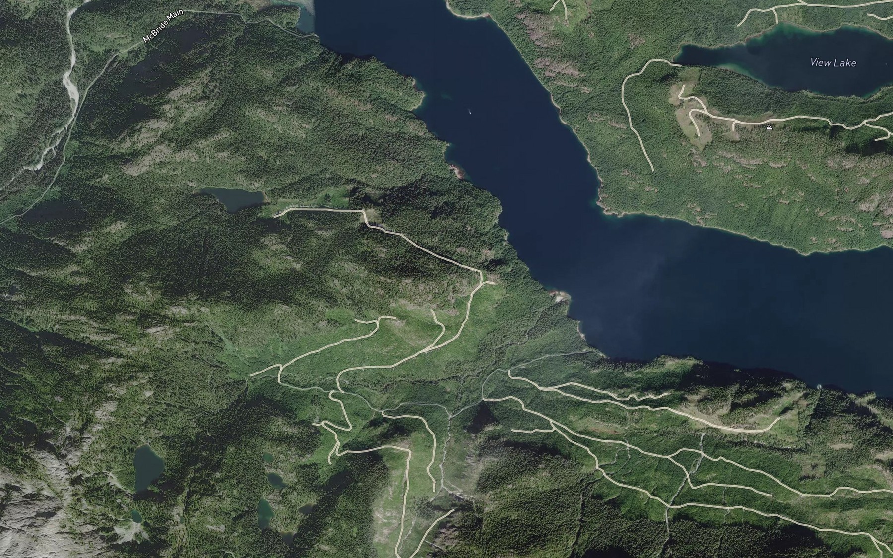 Satellite map of the Dorothy Creek