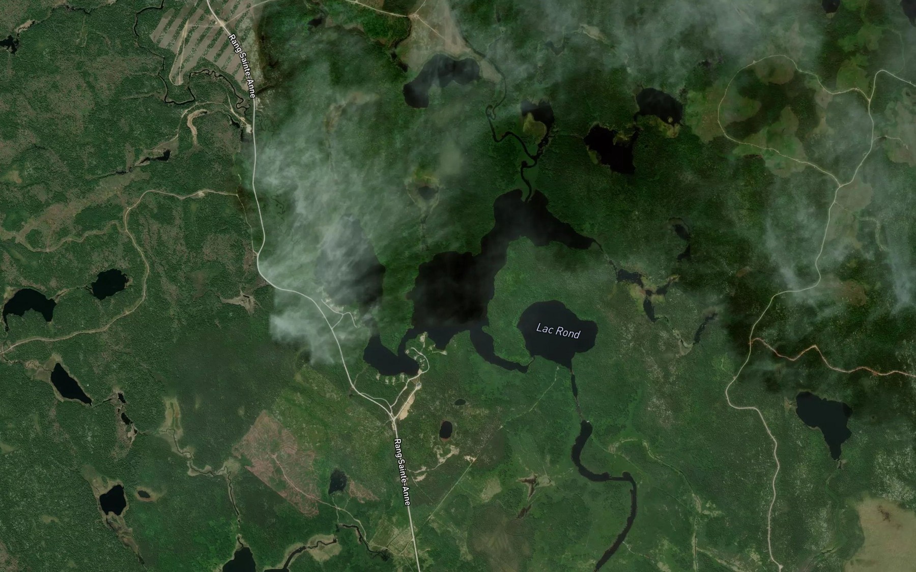 Satellite map of the Lac Mathieu