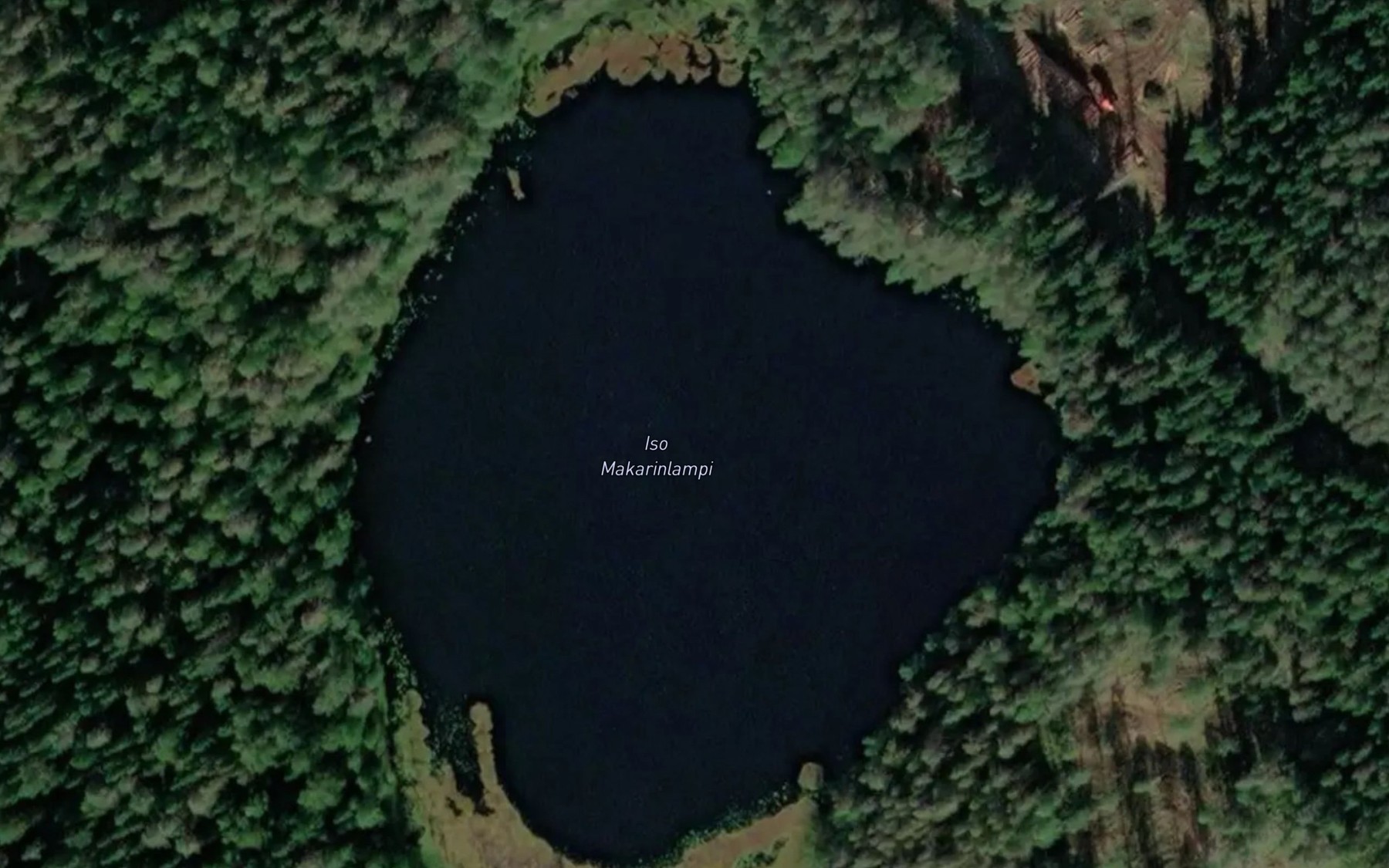 Satellite map of the Iso Makarinlampi
