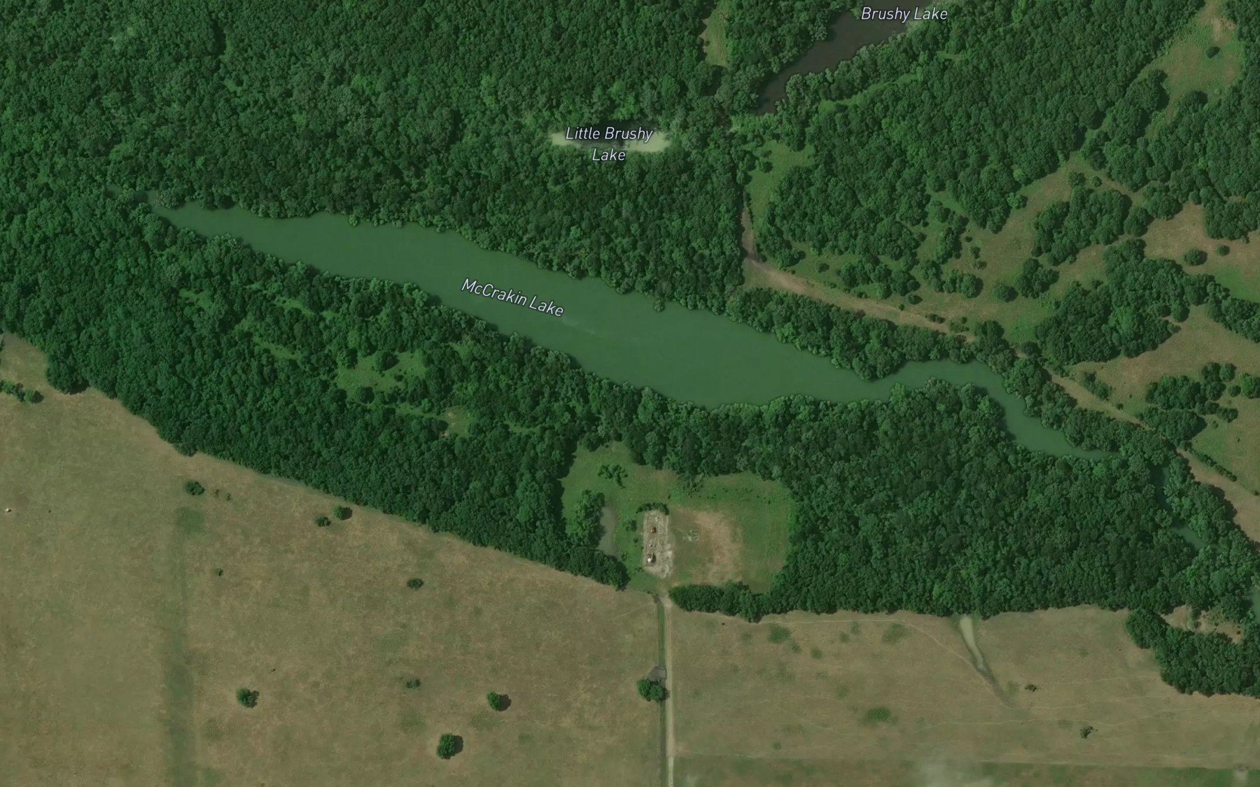 Satellite map of the McCrakin Lake