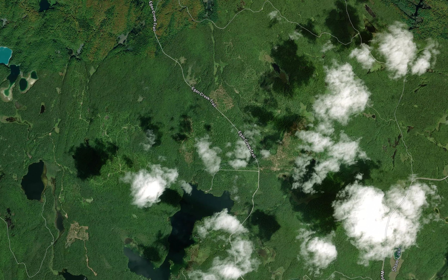 Satellite map of the Mephisto Creek