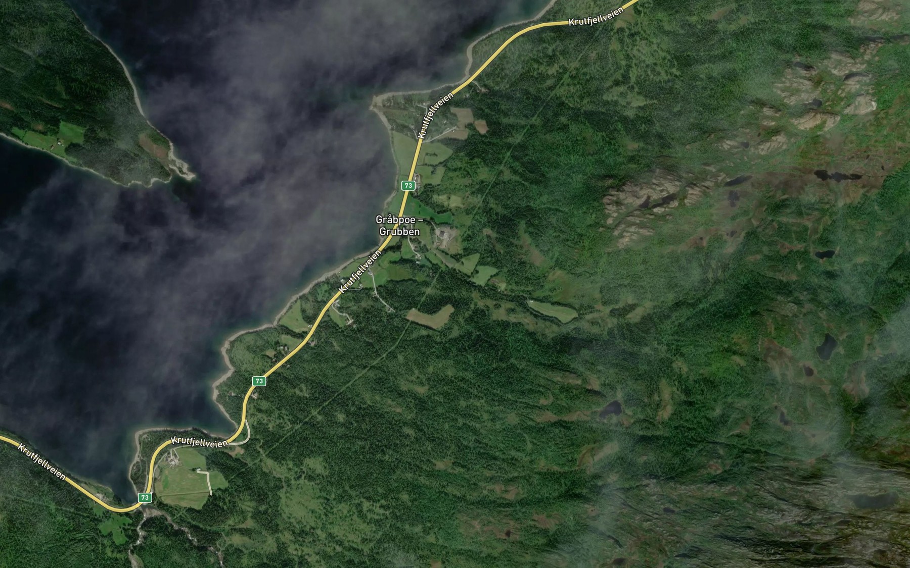 Satellite map of the Tverrdasbekken