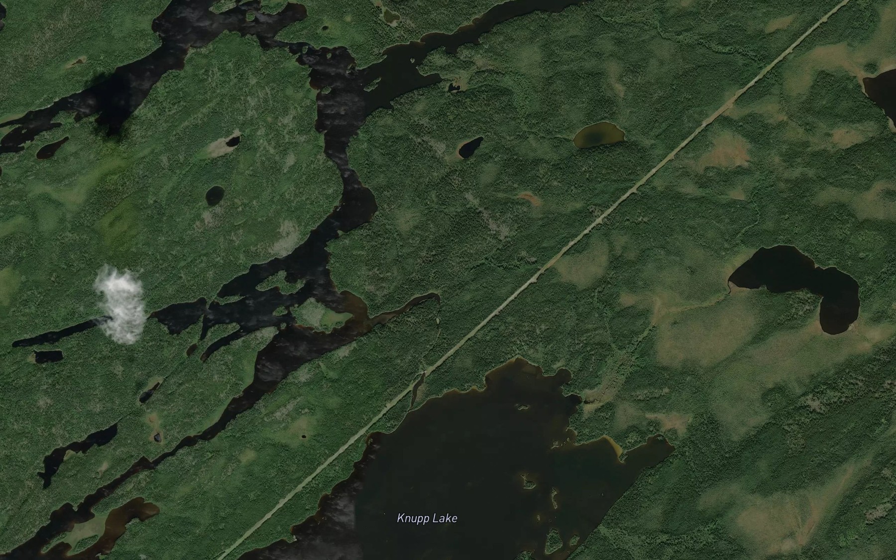 Satellite map of the Duffell Creek