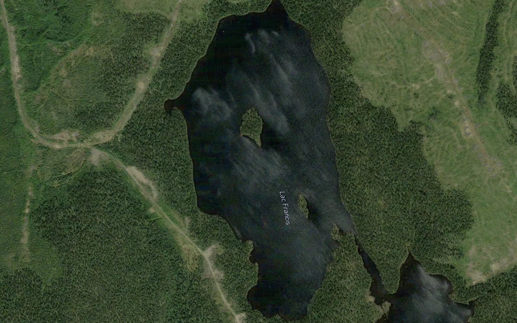 Satellite map of the Lac Francis