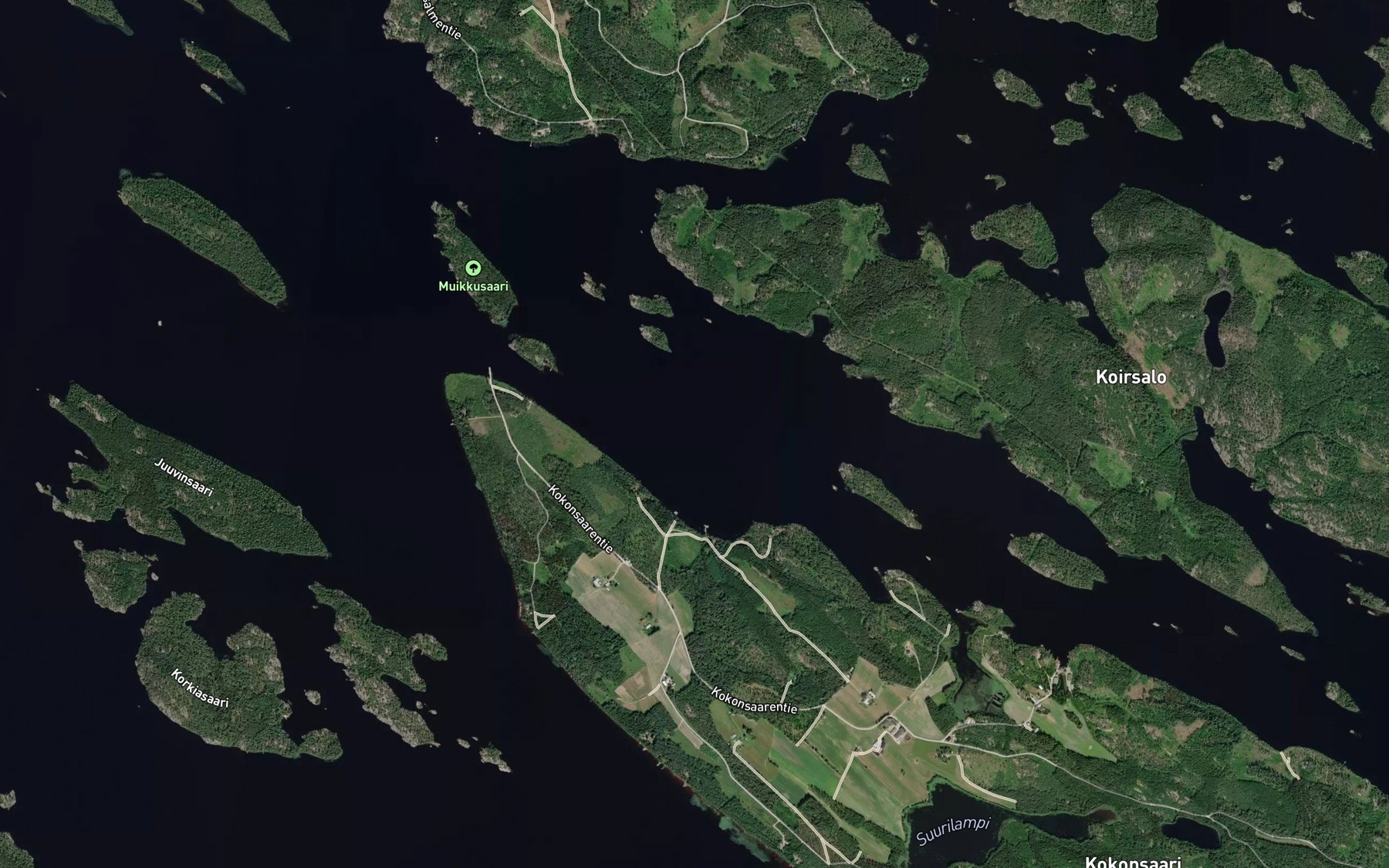 Satellite map of the Kivirannanselka