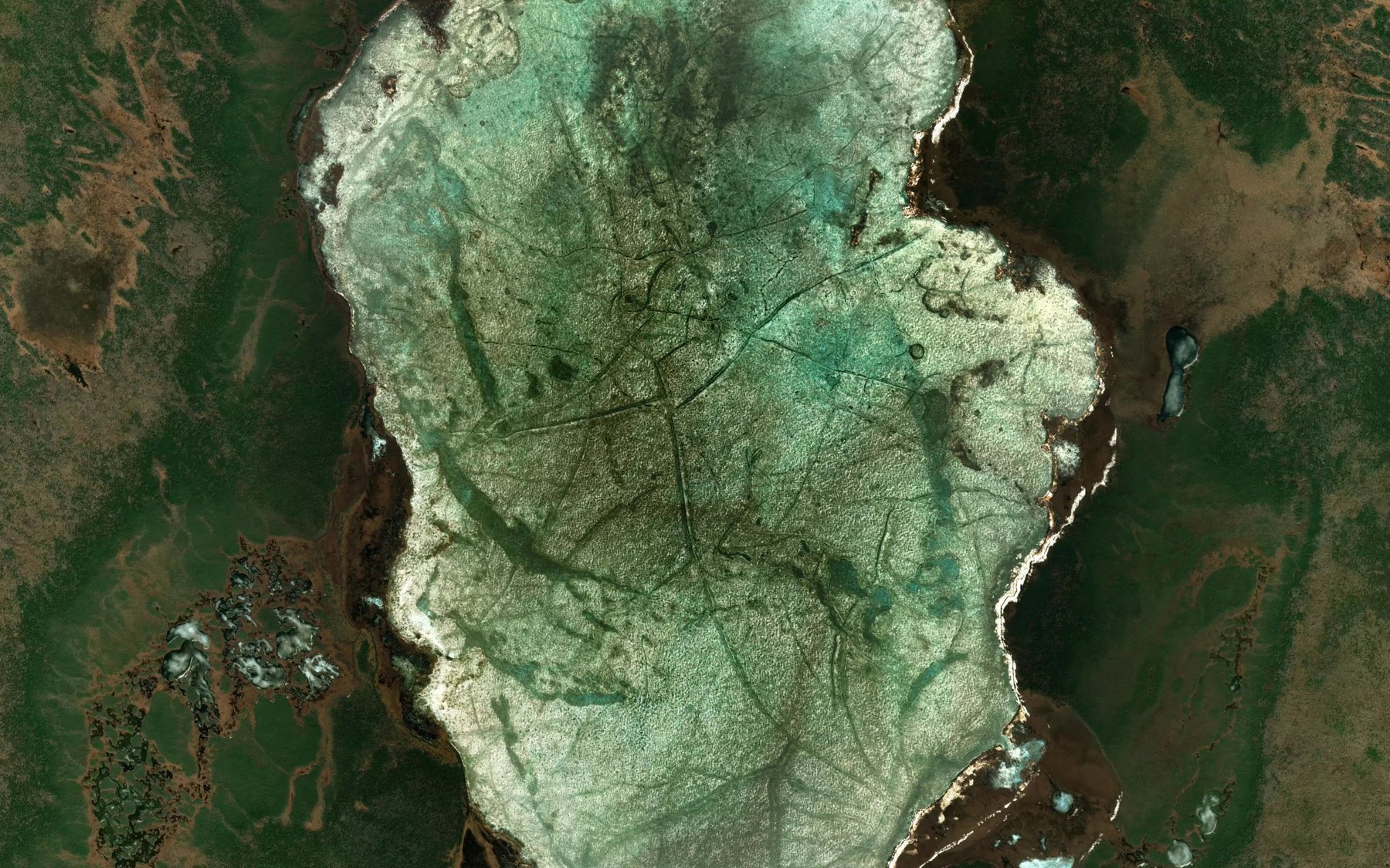 Satellite map of the Soul Lake