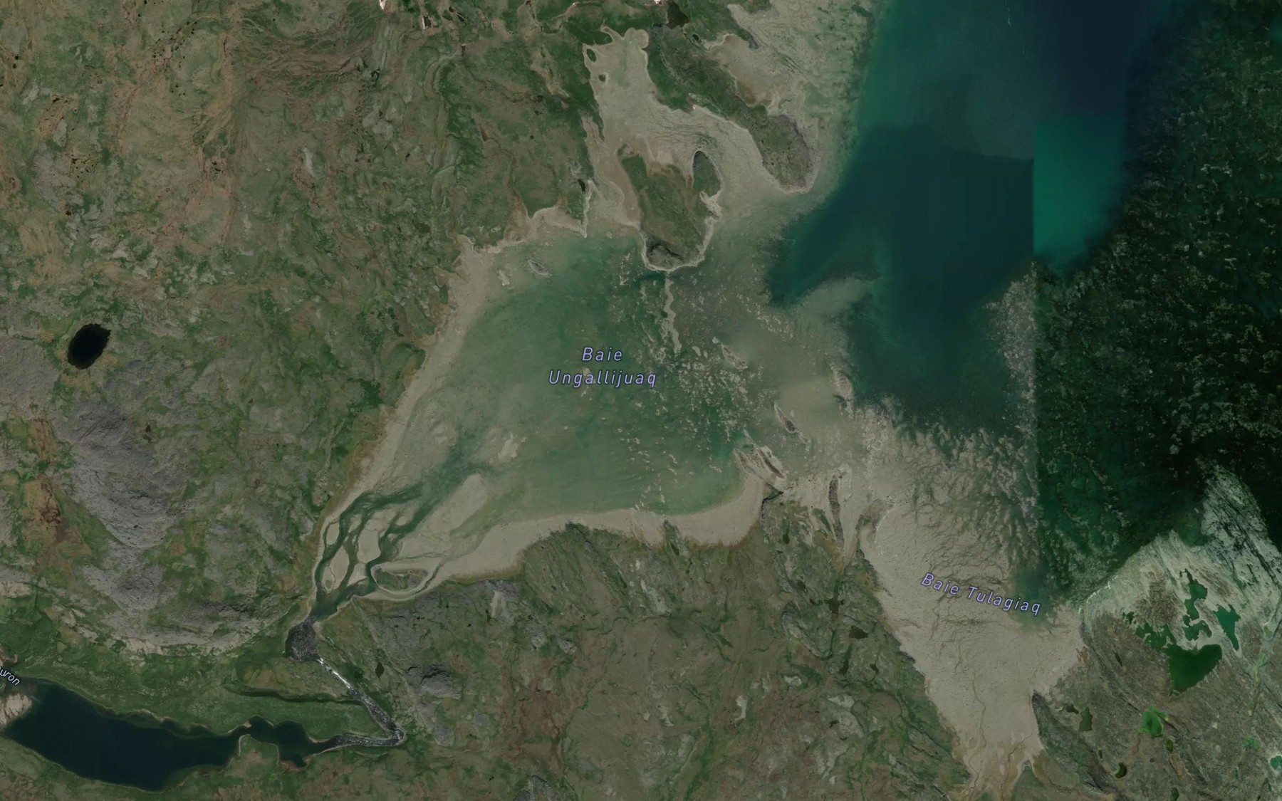 Satellite map of the Baie Ungallijuaq