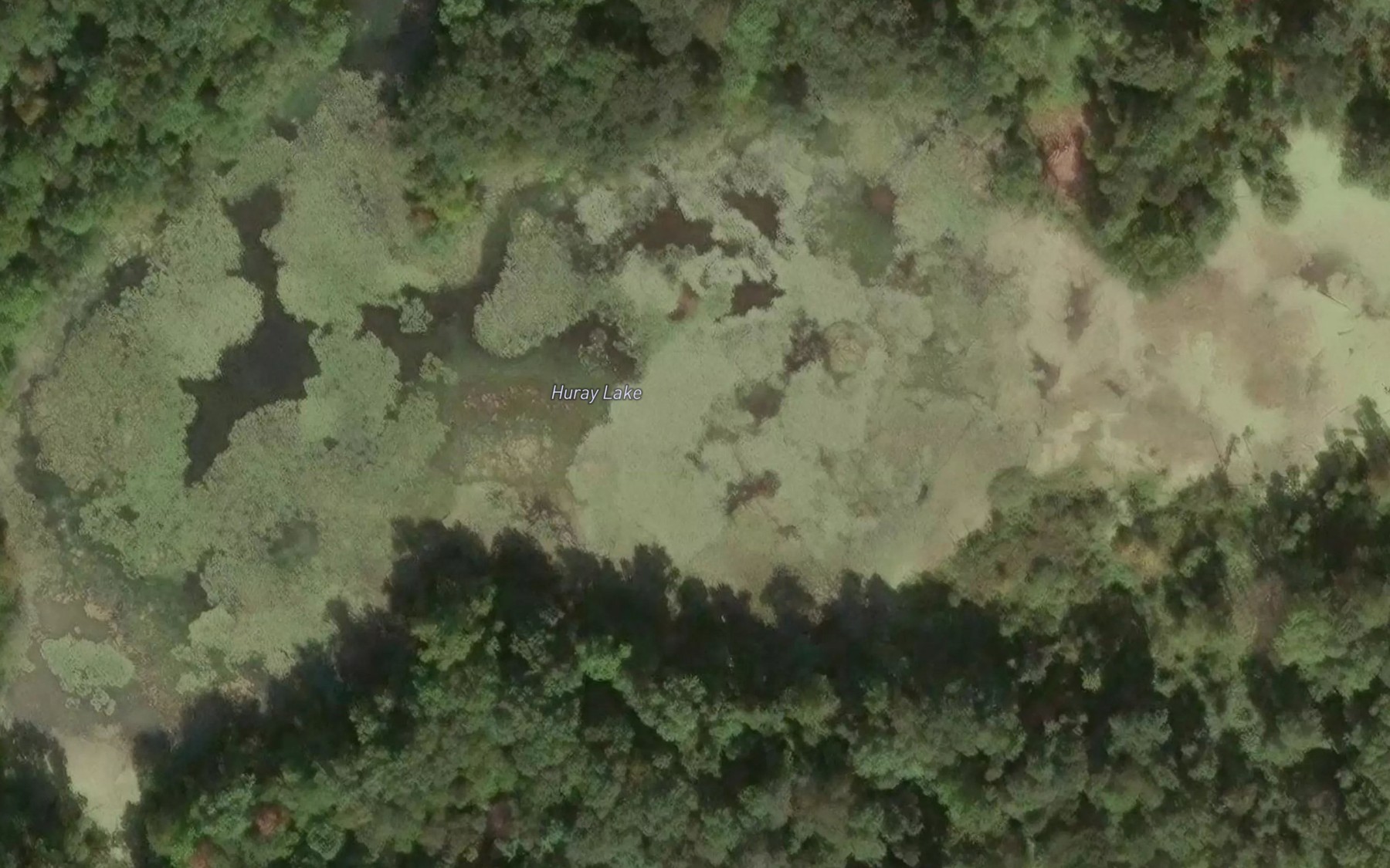 Satellite map of the Huray Lake