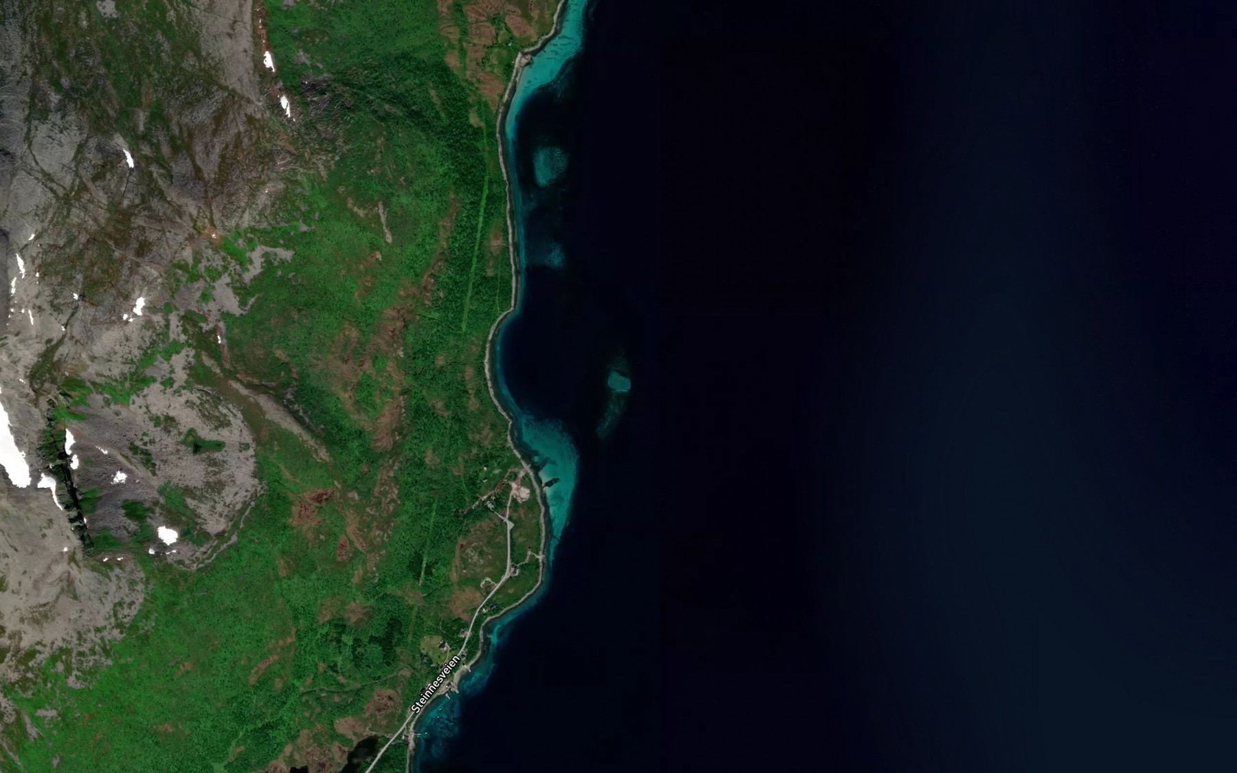 Satellite map of the Steinnesgrunnen