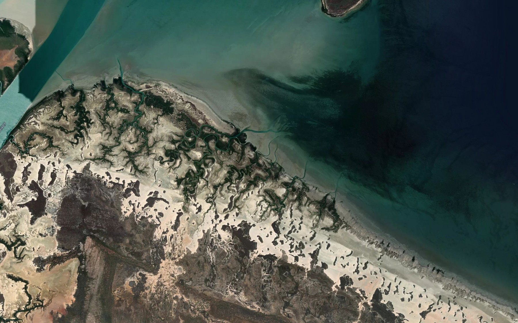 Satellite map of the Manukalungku Creek