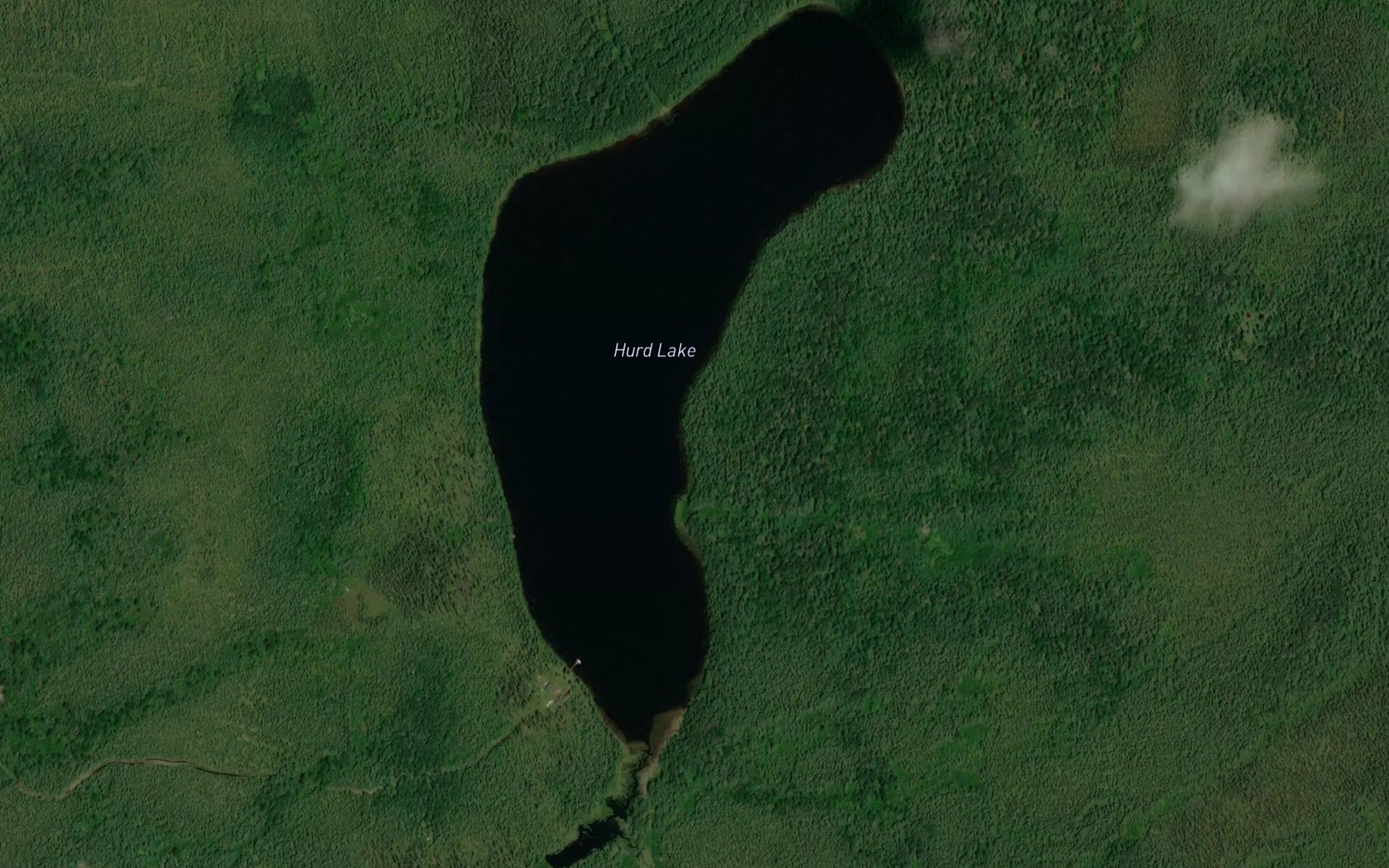 Satellite map of the Hurd Lake