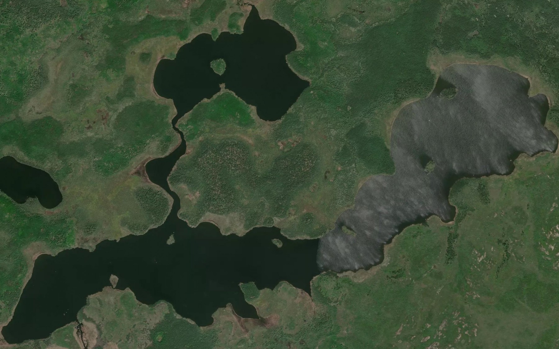 Satellite map of the Kakeenukamak Lake