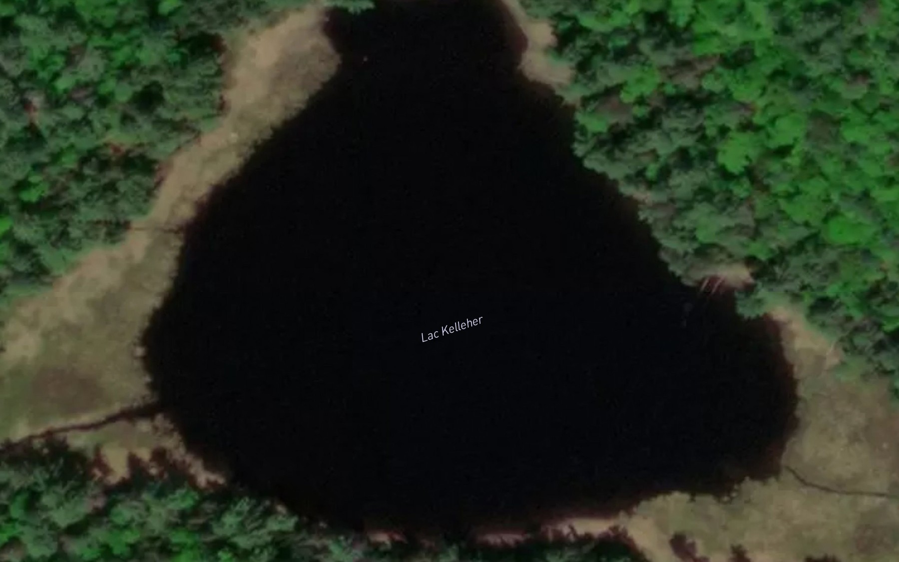 Satellite map of the Lac Kelleher