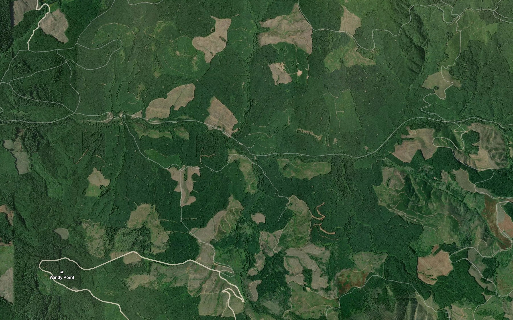Satellite map of the Deer Creek