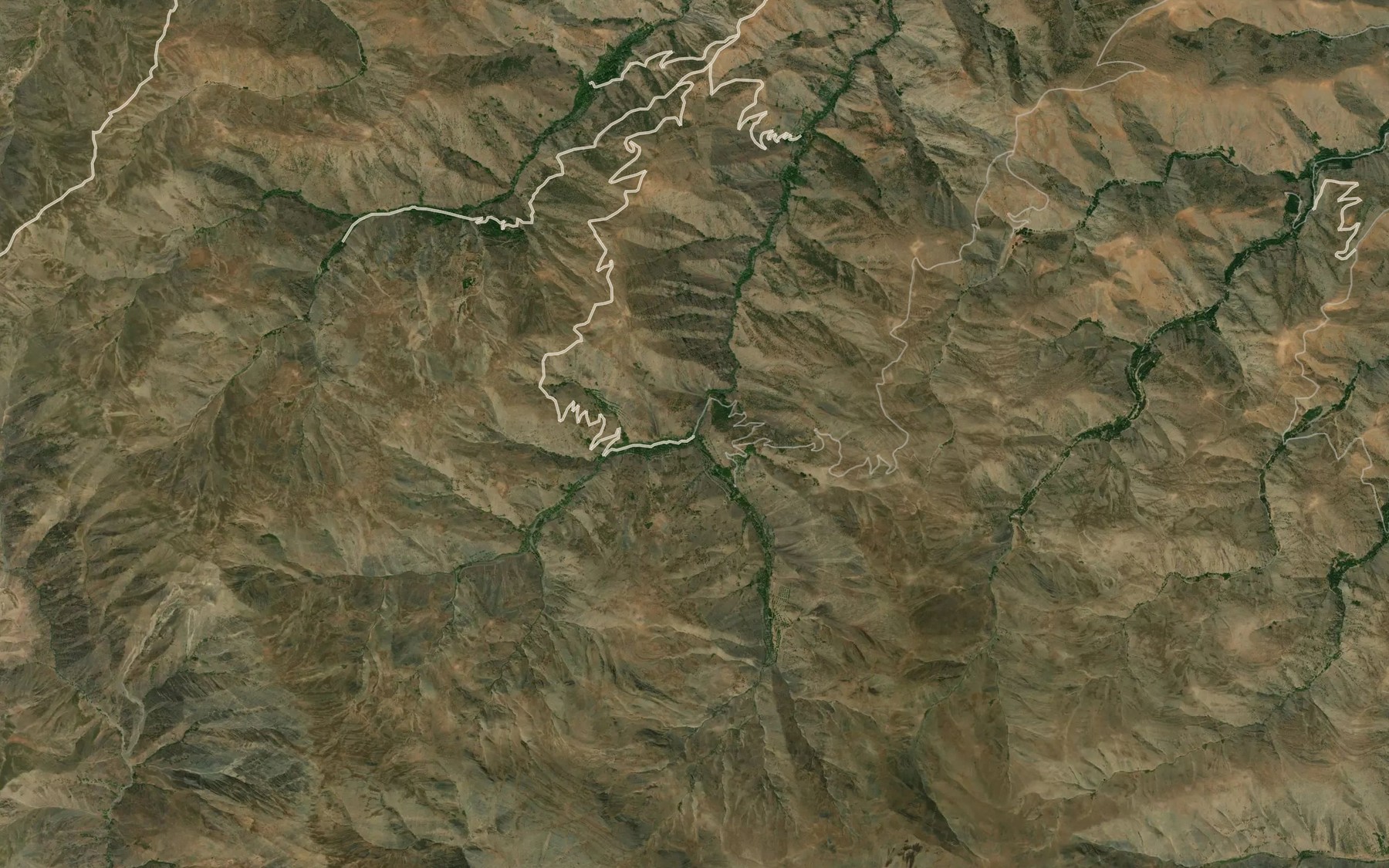 Satellite map of the Rudkhaneh-ye Gowdal Qah Qaru