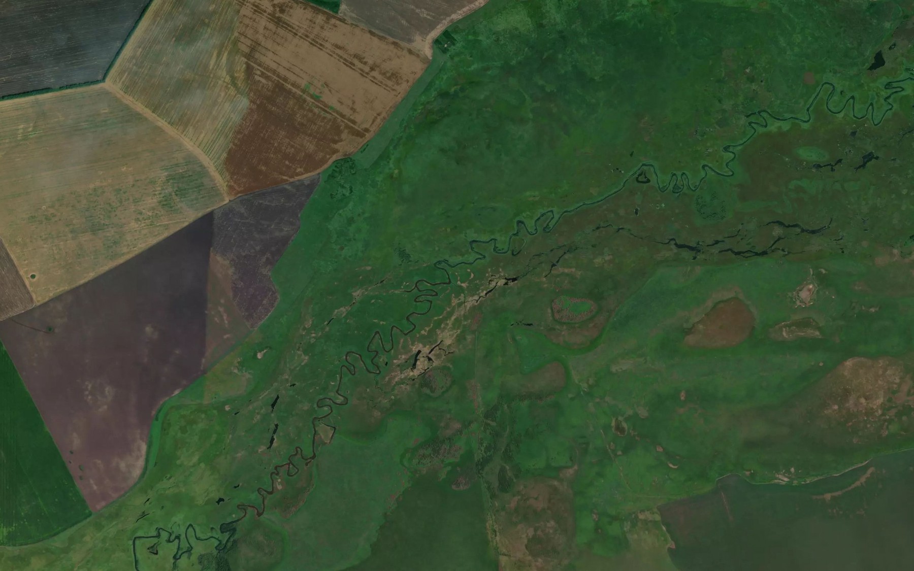 Satellite map of the Terekhta