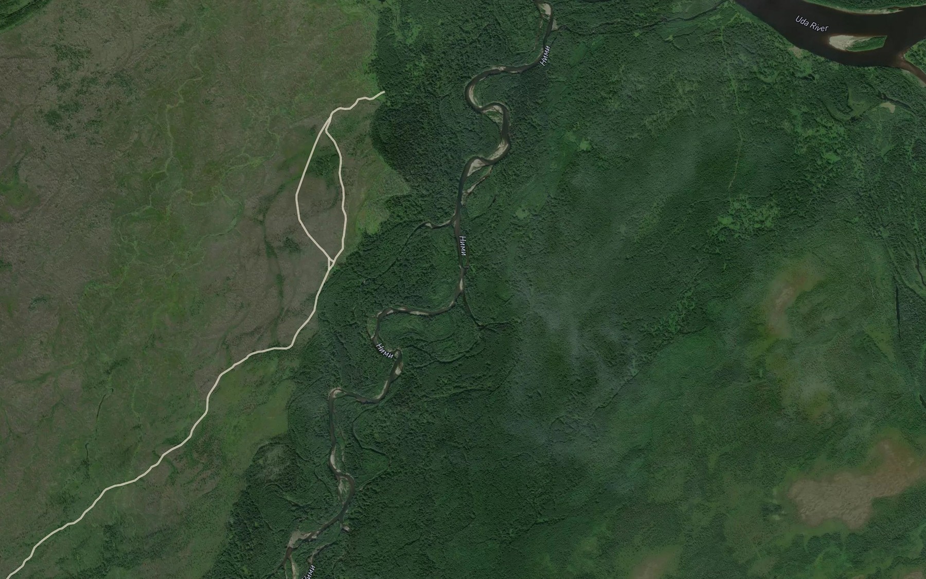 Satellite map of the Ayamni