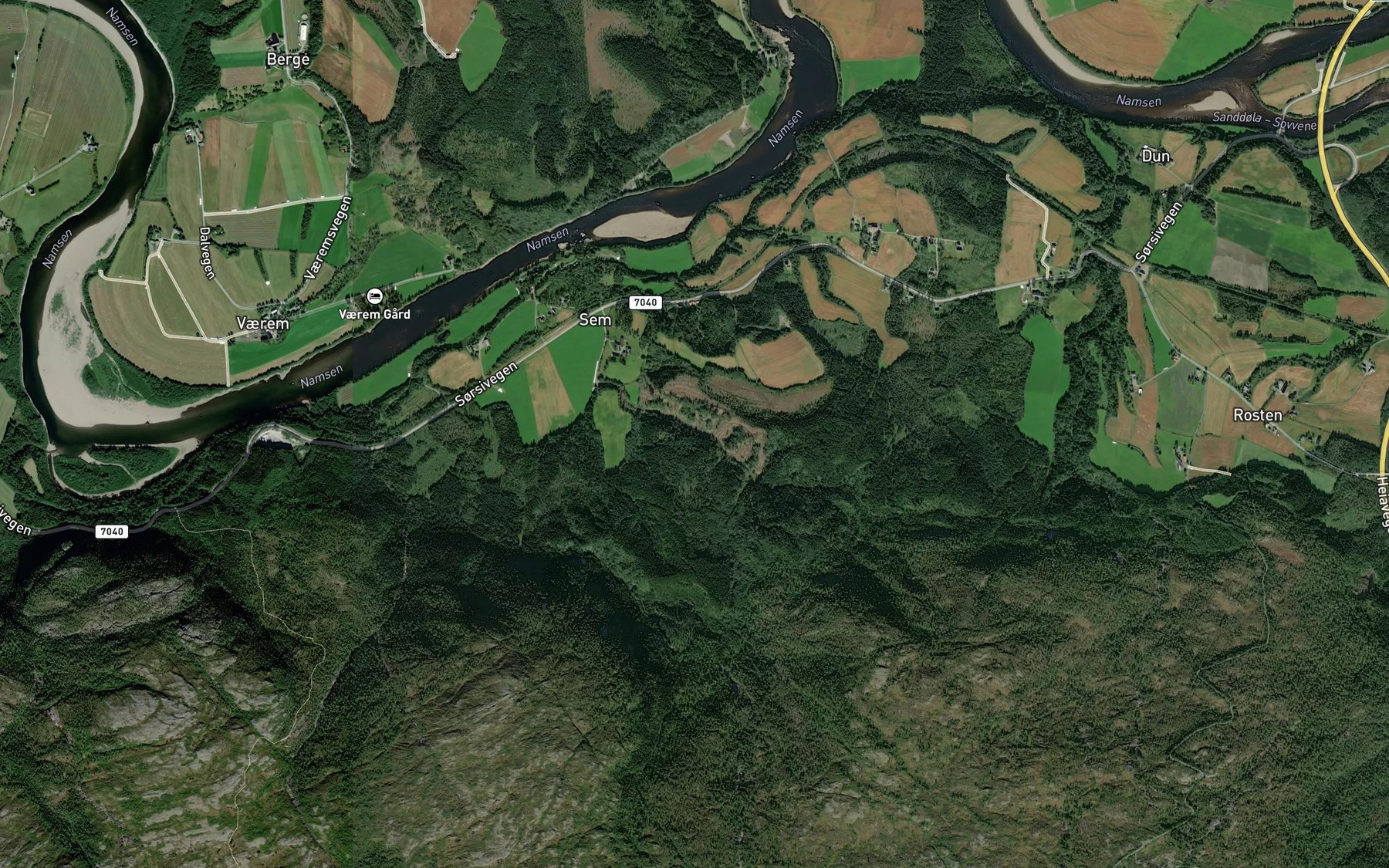 Satellite map of the Semsbekken