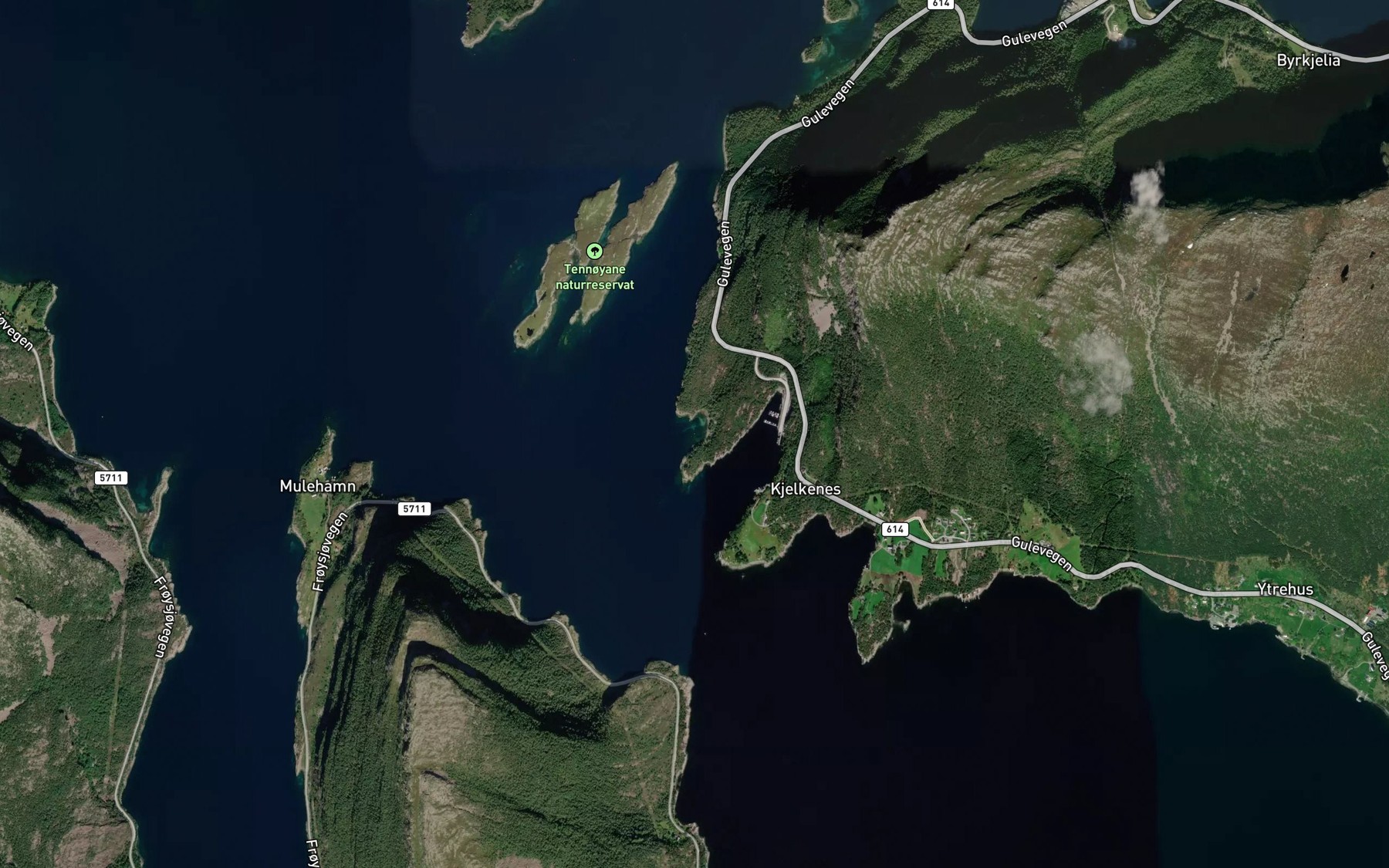 Satellite map of the Kovevika