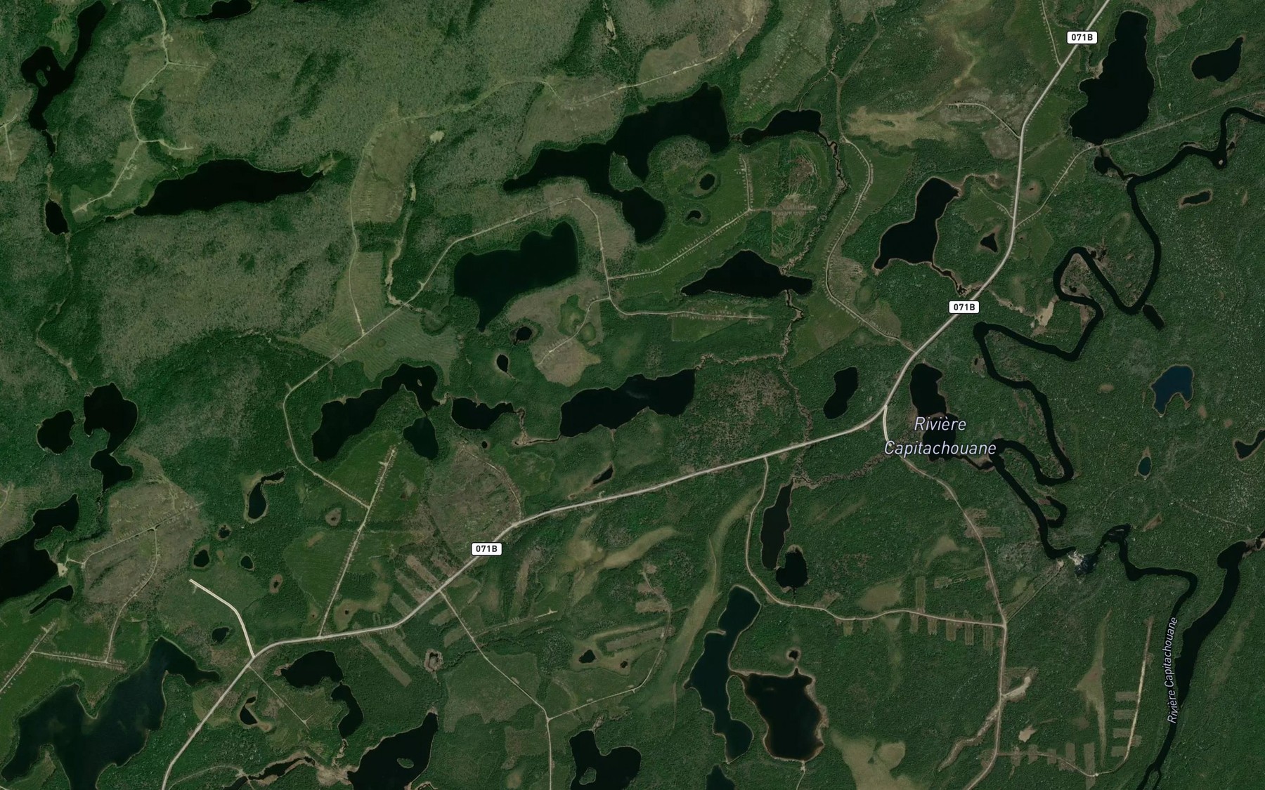 Satellite map of the Lac Irles