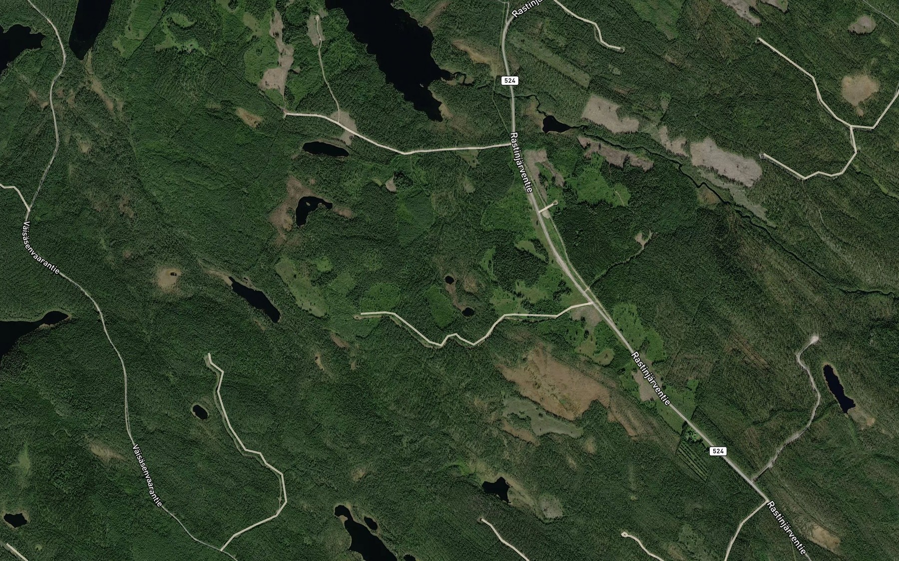 Satellite map of the Kukkurilammit