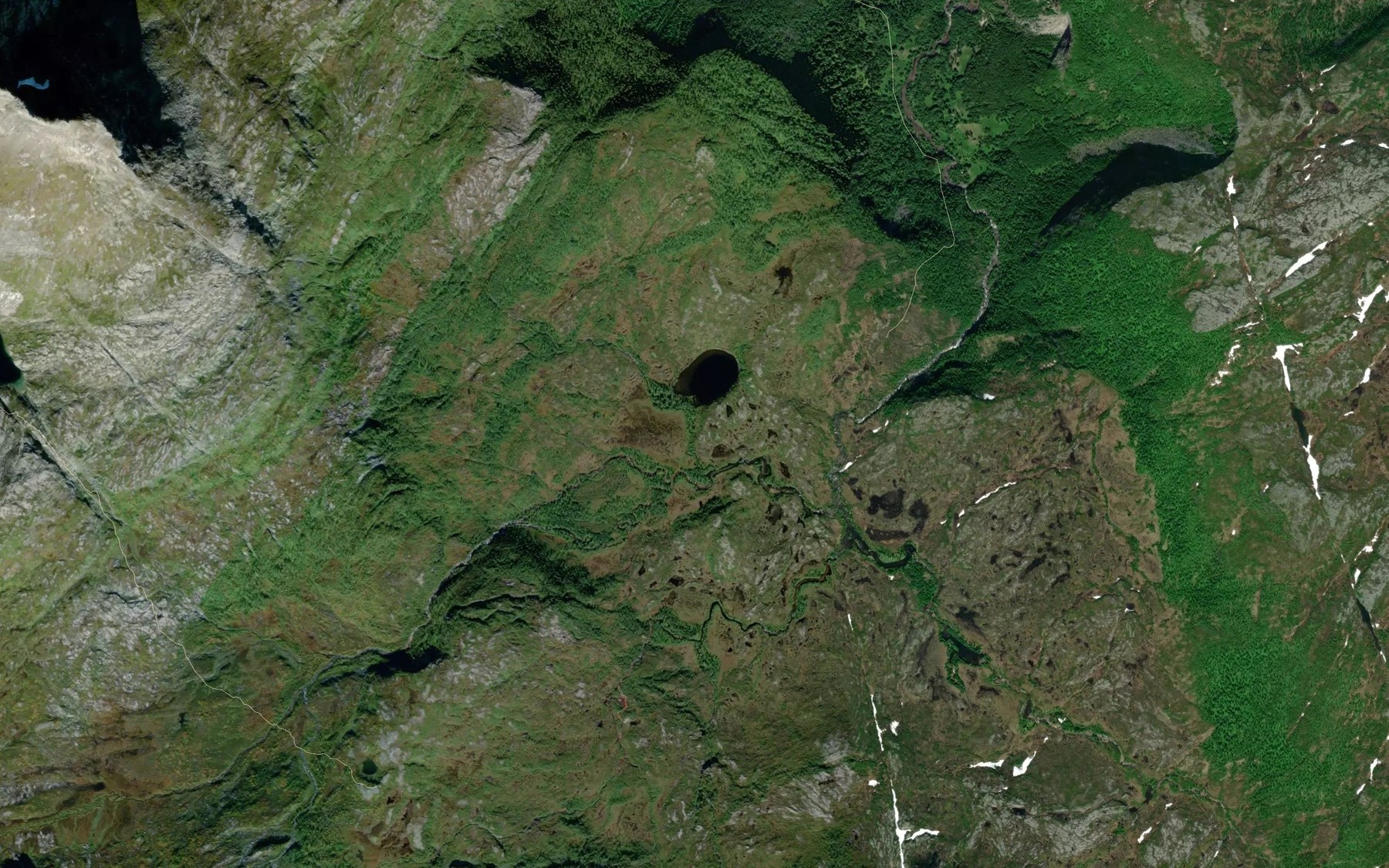 Satellite map of the Svartvasskanalen