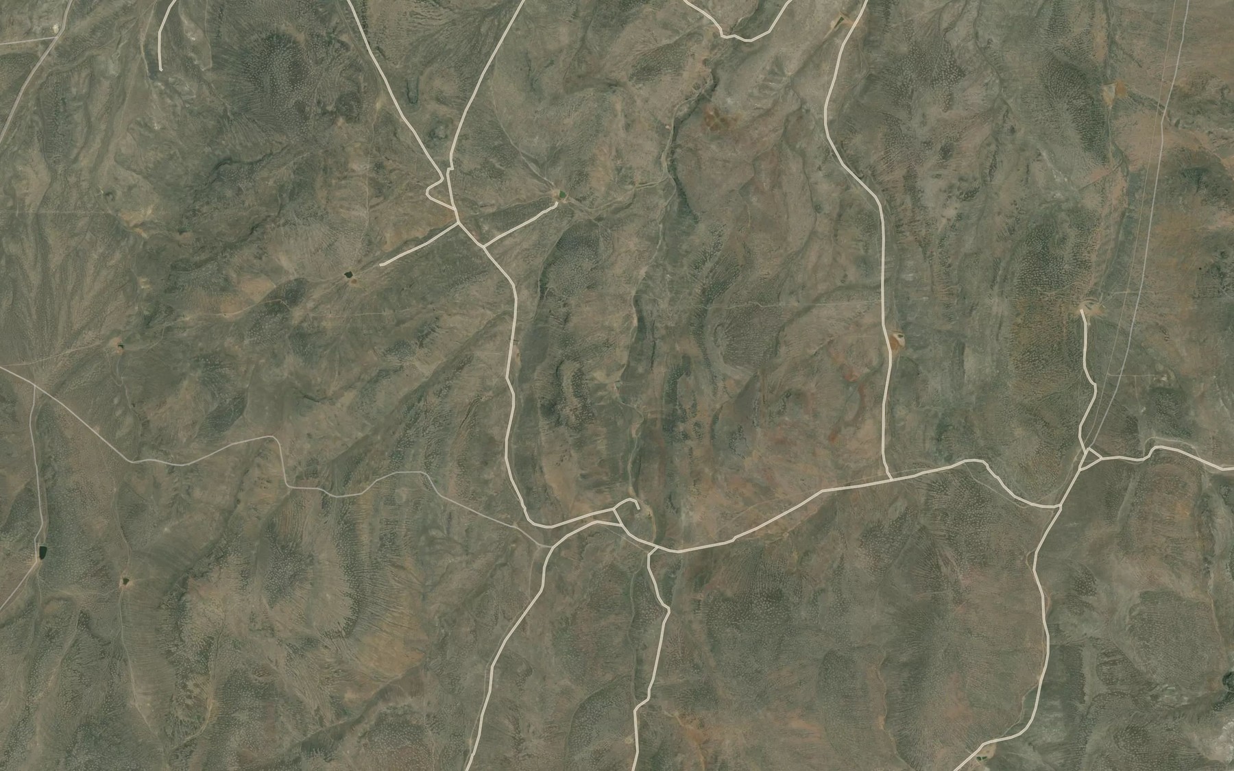 Satellite map of the Cabin Reservoir
