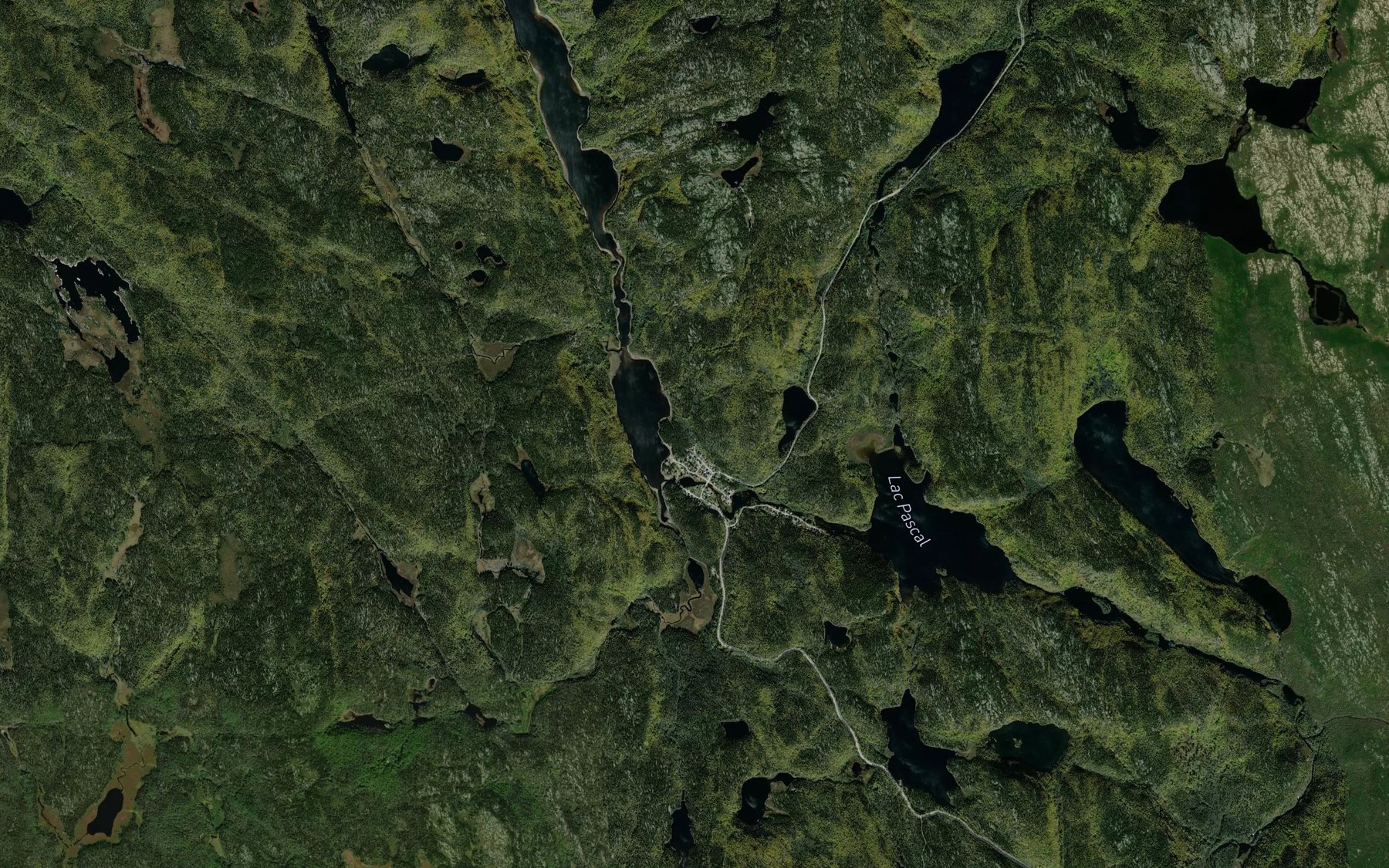 Satellite map of the Ruisseau Peter
