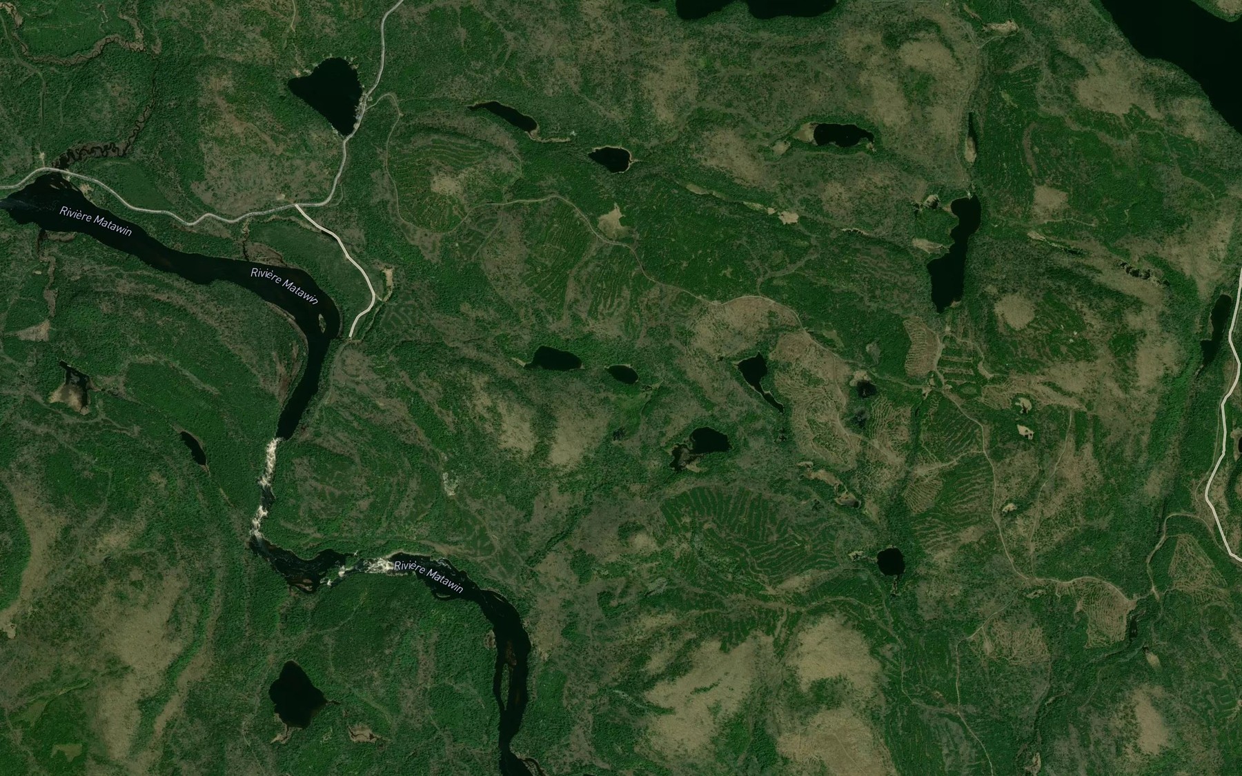 Satellite map of the Lac de l'Avocette