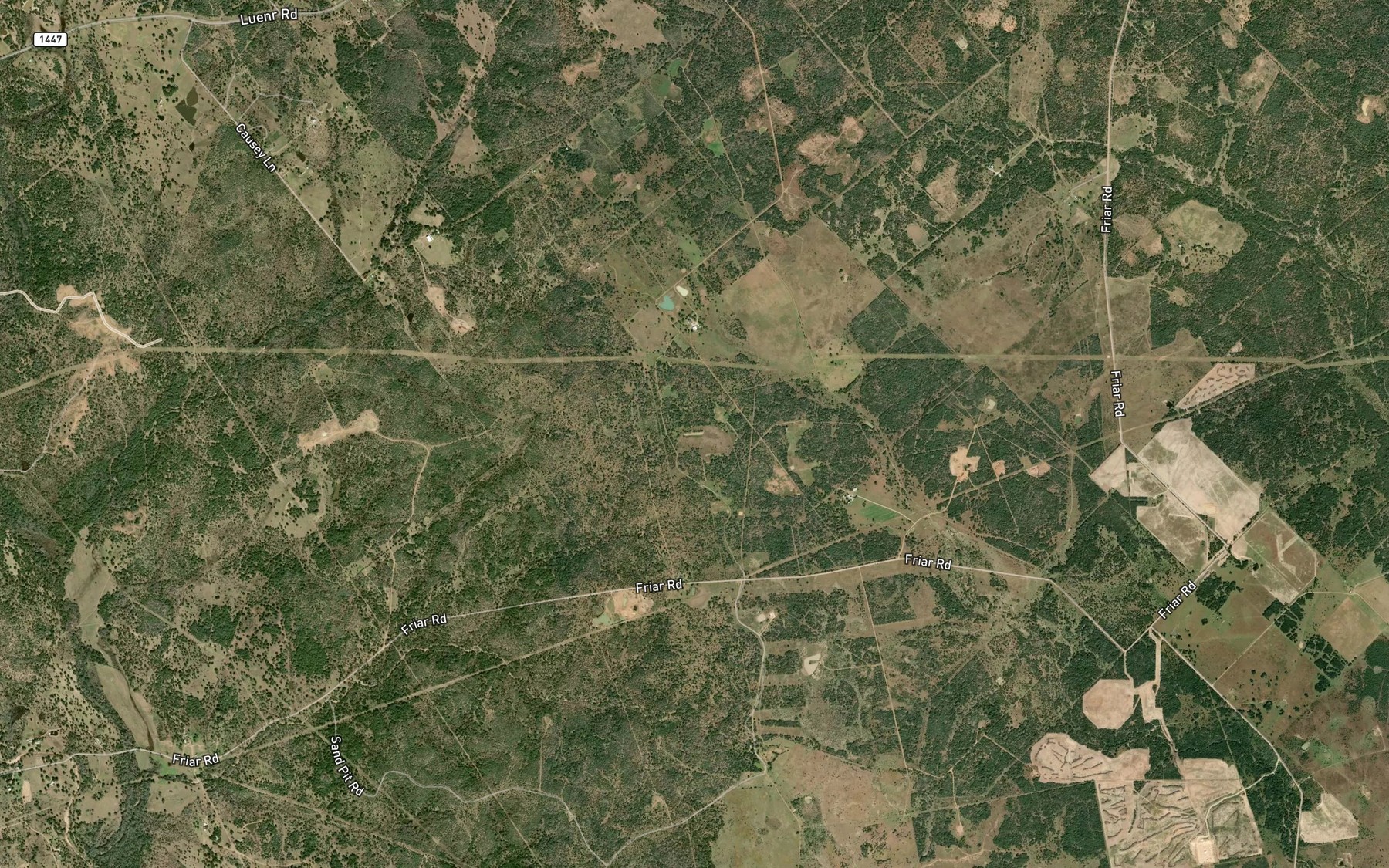 Satellite map of the Berry Pond