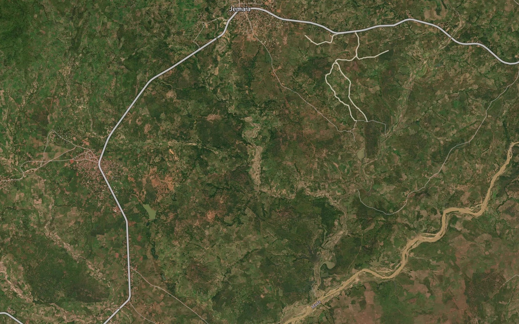 Satellite map of the River Masoyi