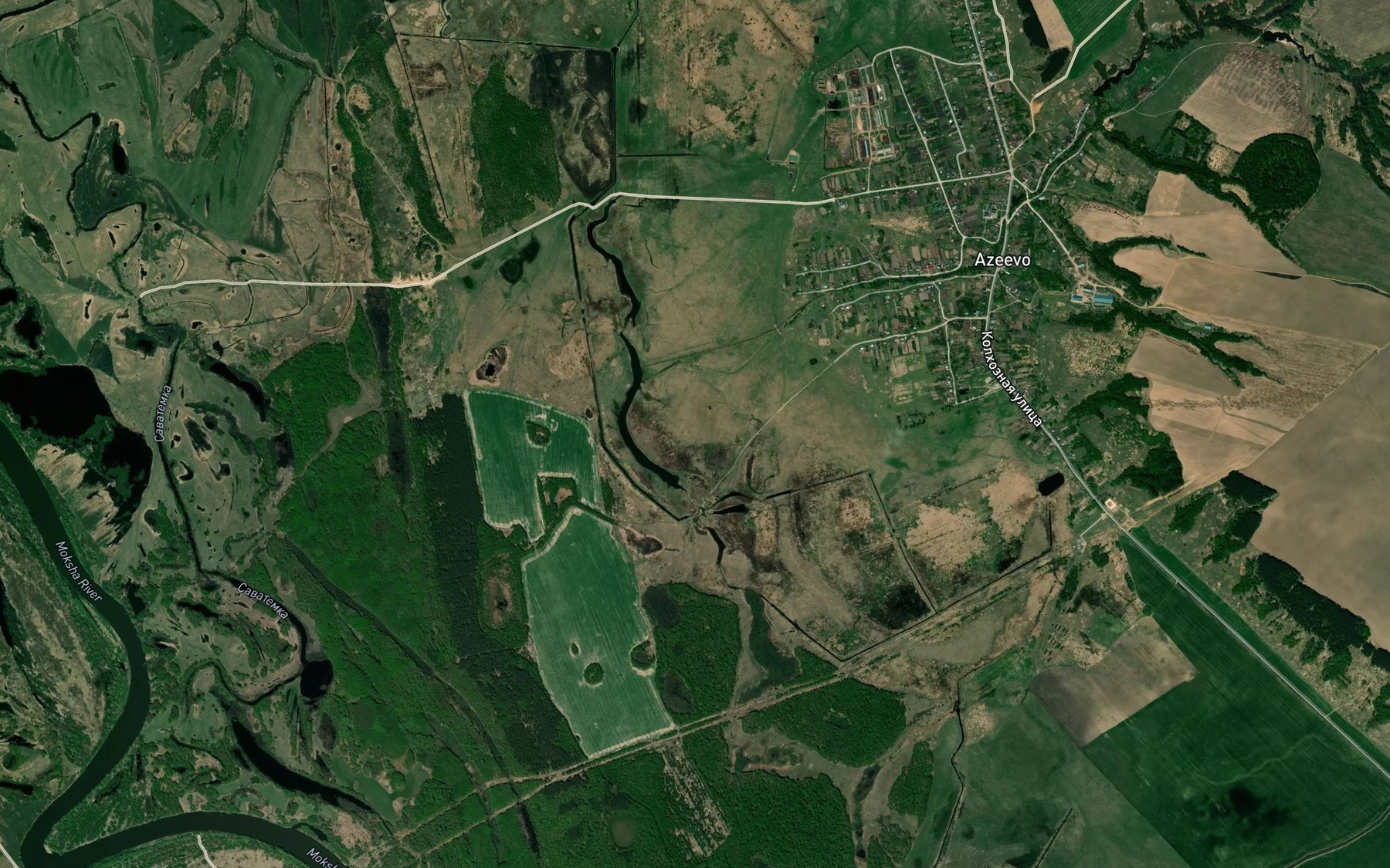 Satellite map of the Ozero Amak