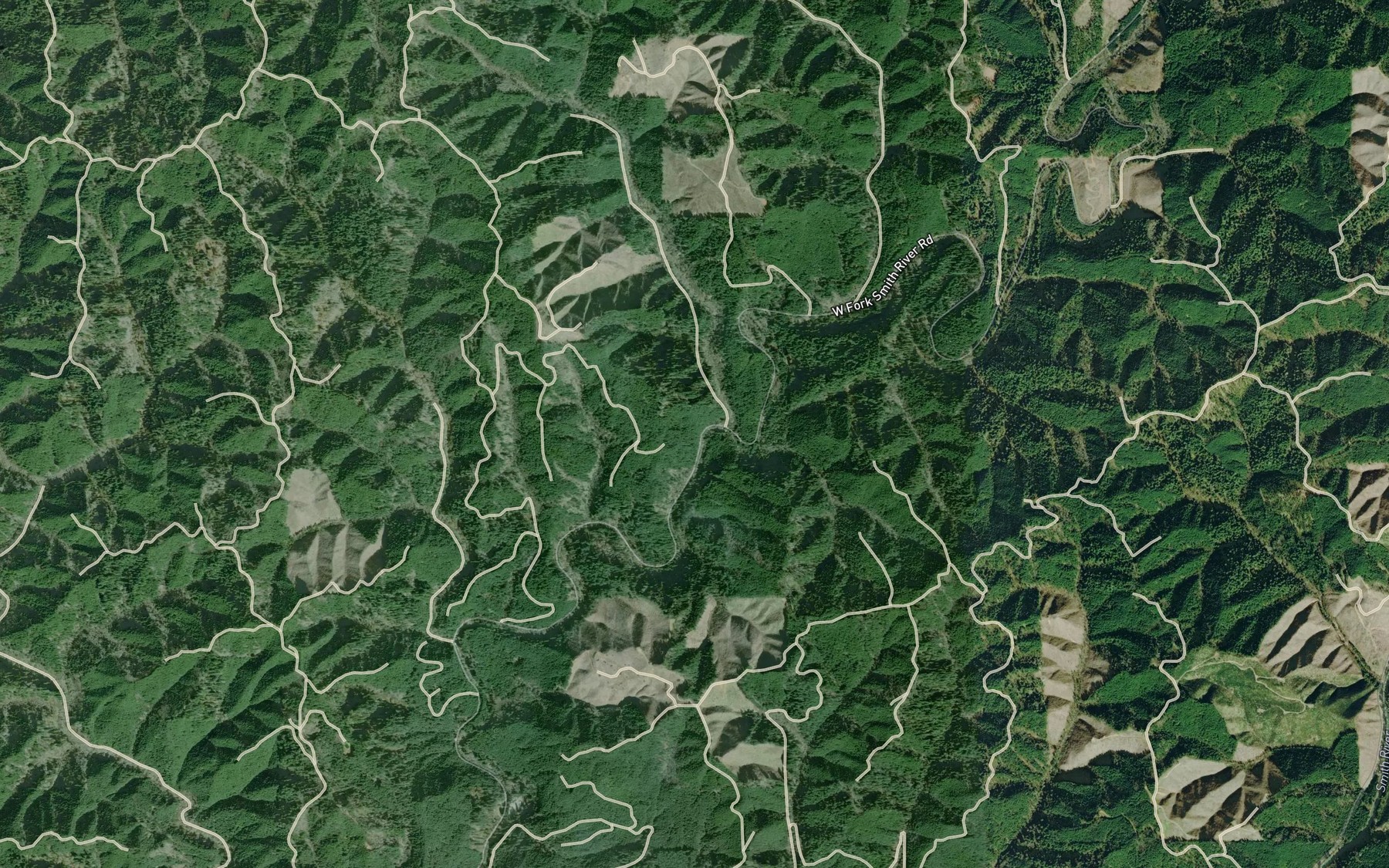 Satellite map of the Crane Creek