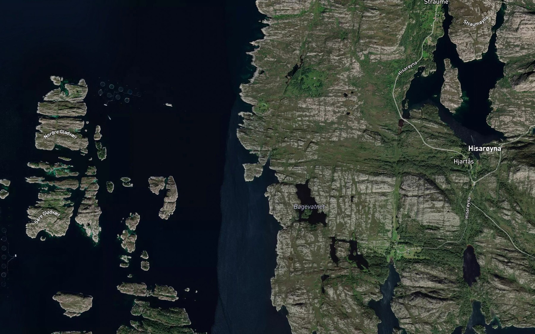 Satellite map of the Syllingvagen