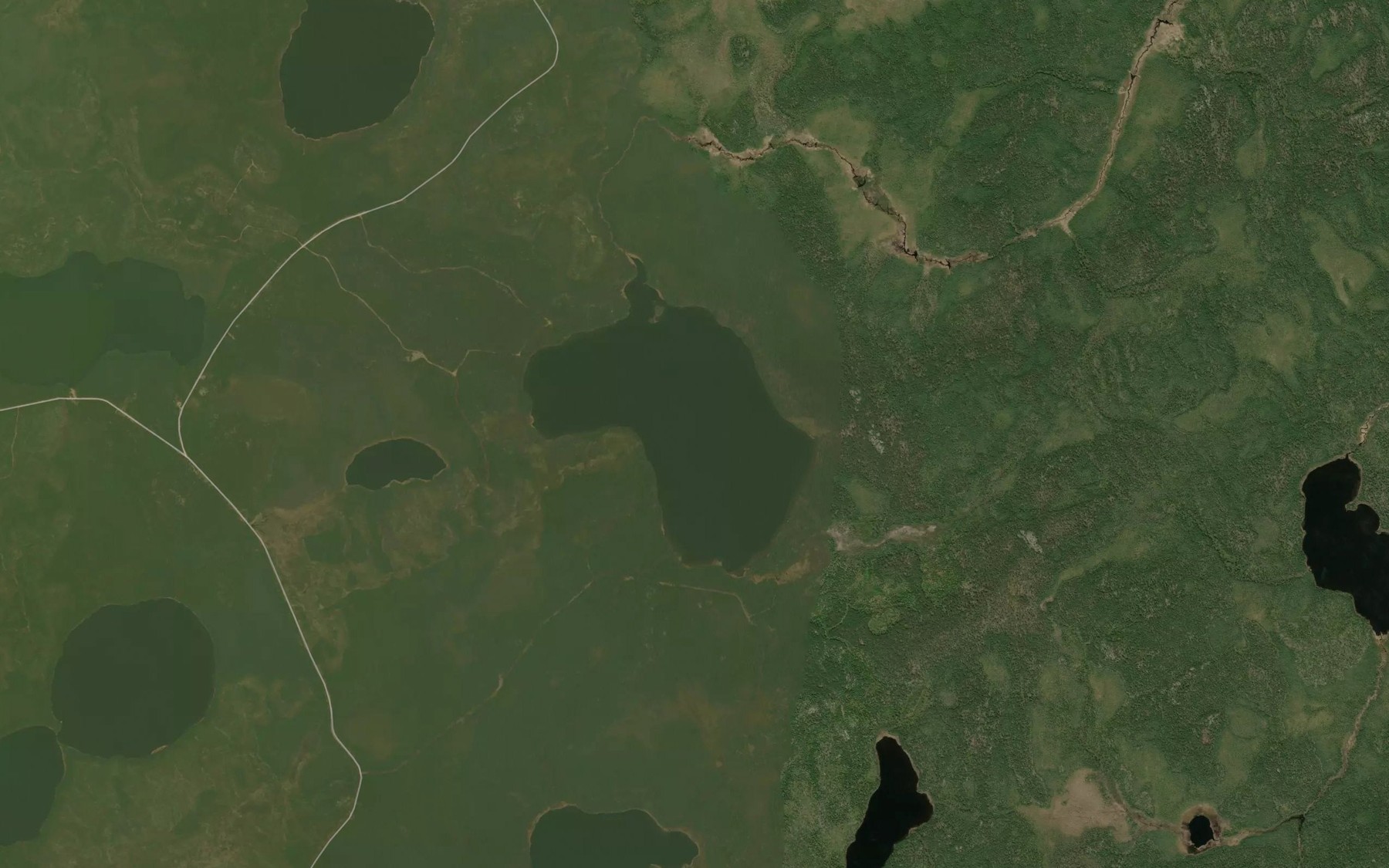 Satellite map of the Zimring Lake