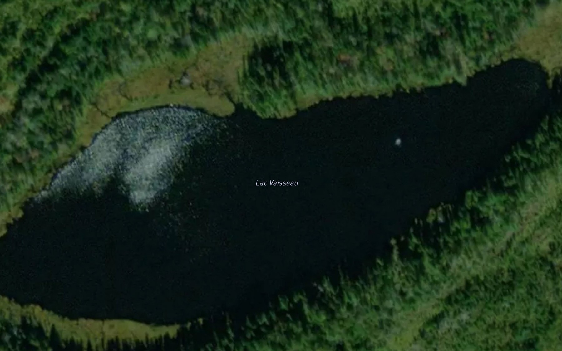 Satellite map of the Lac Vaisseau