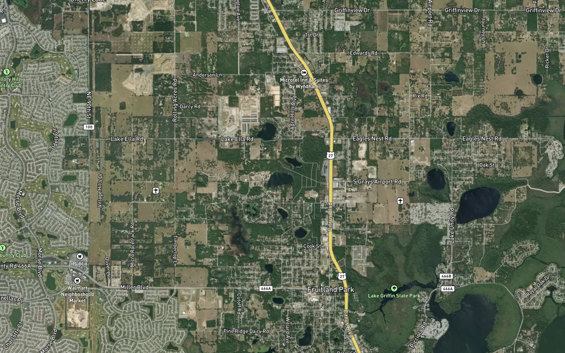 Satellite map of the Lake Geneva