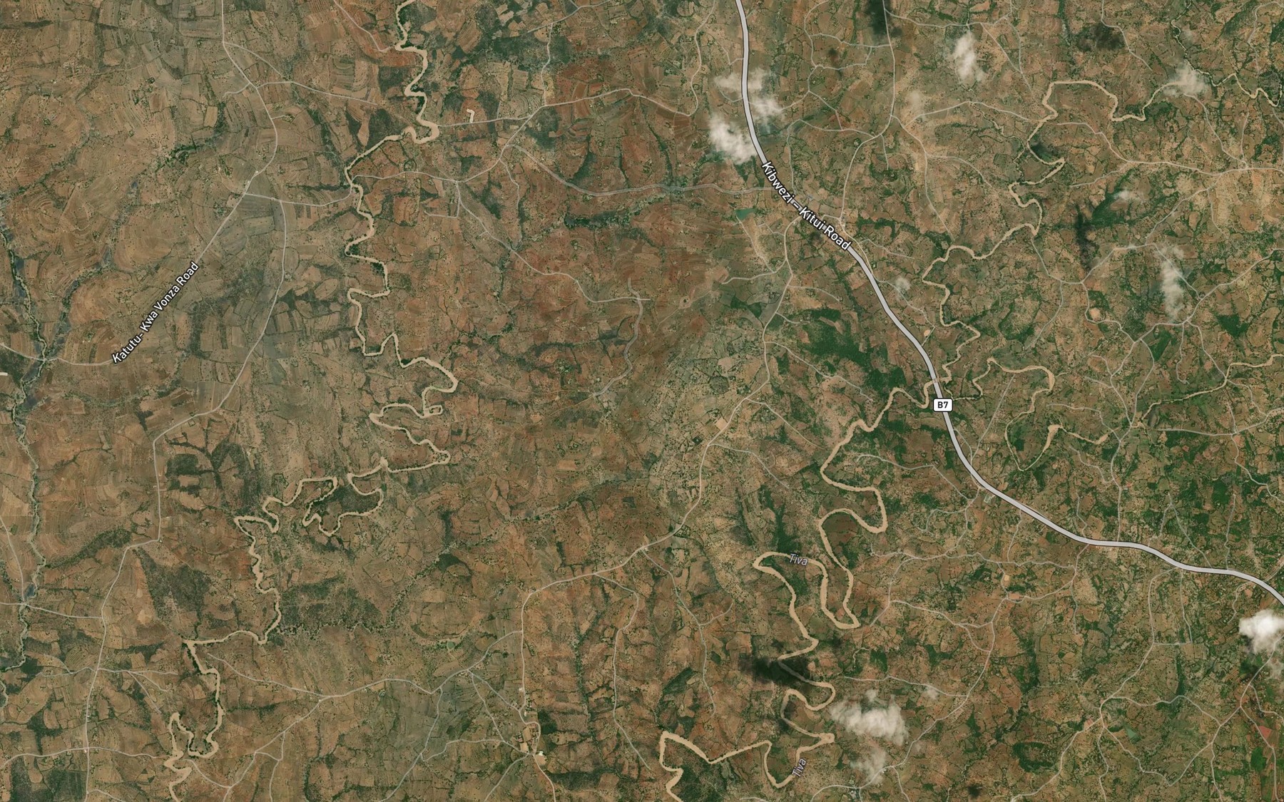 Satellite map of the Kalindilo Dam