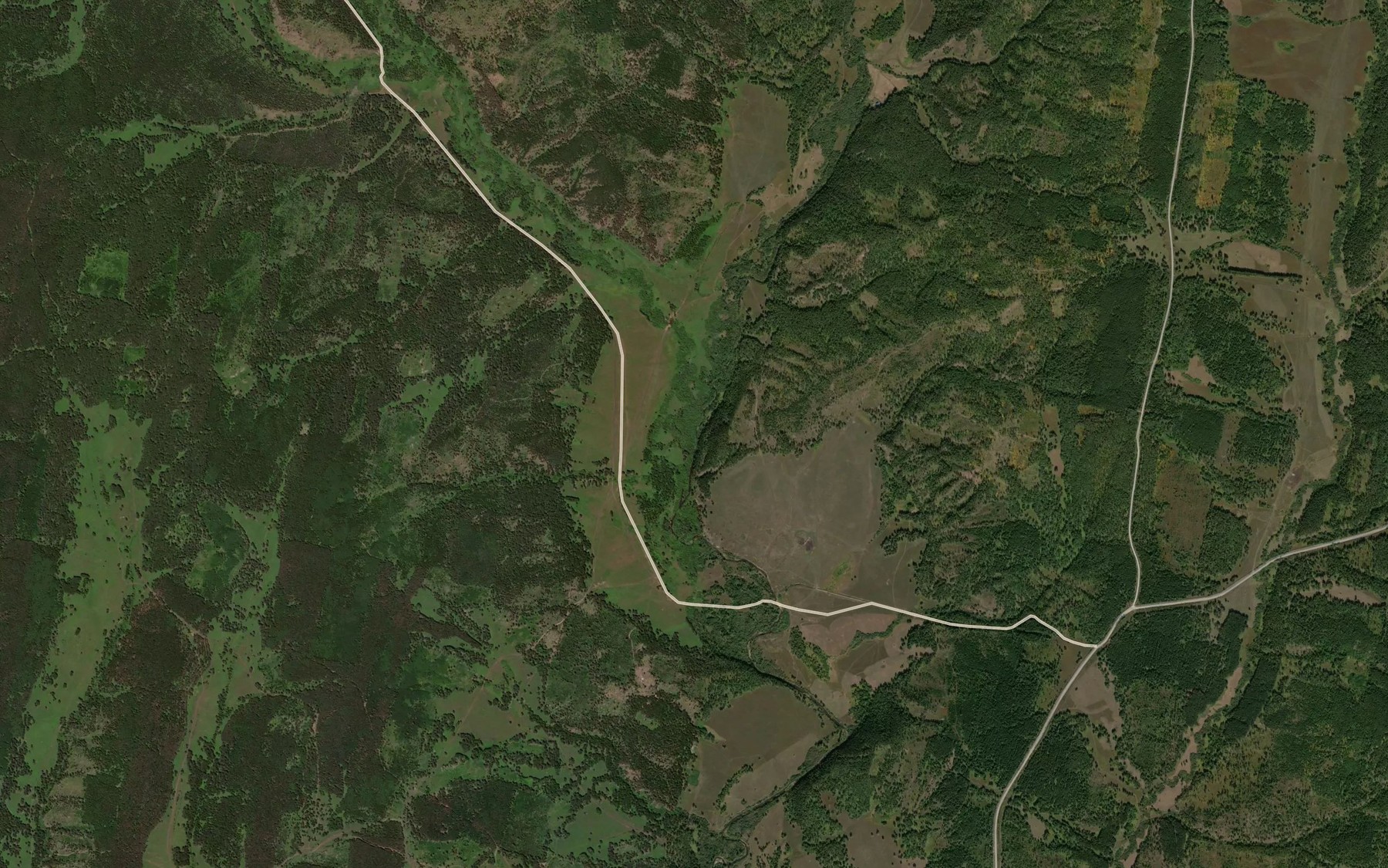 Satellite map of the Srednyaya Pshada