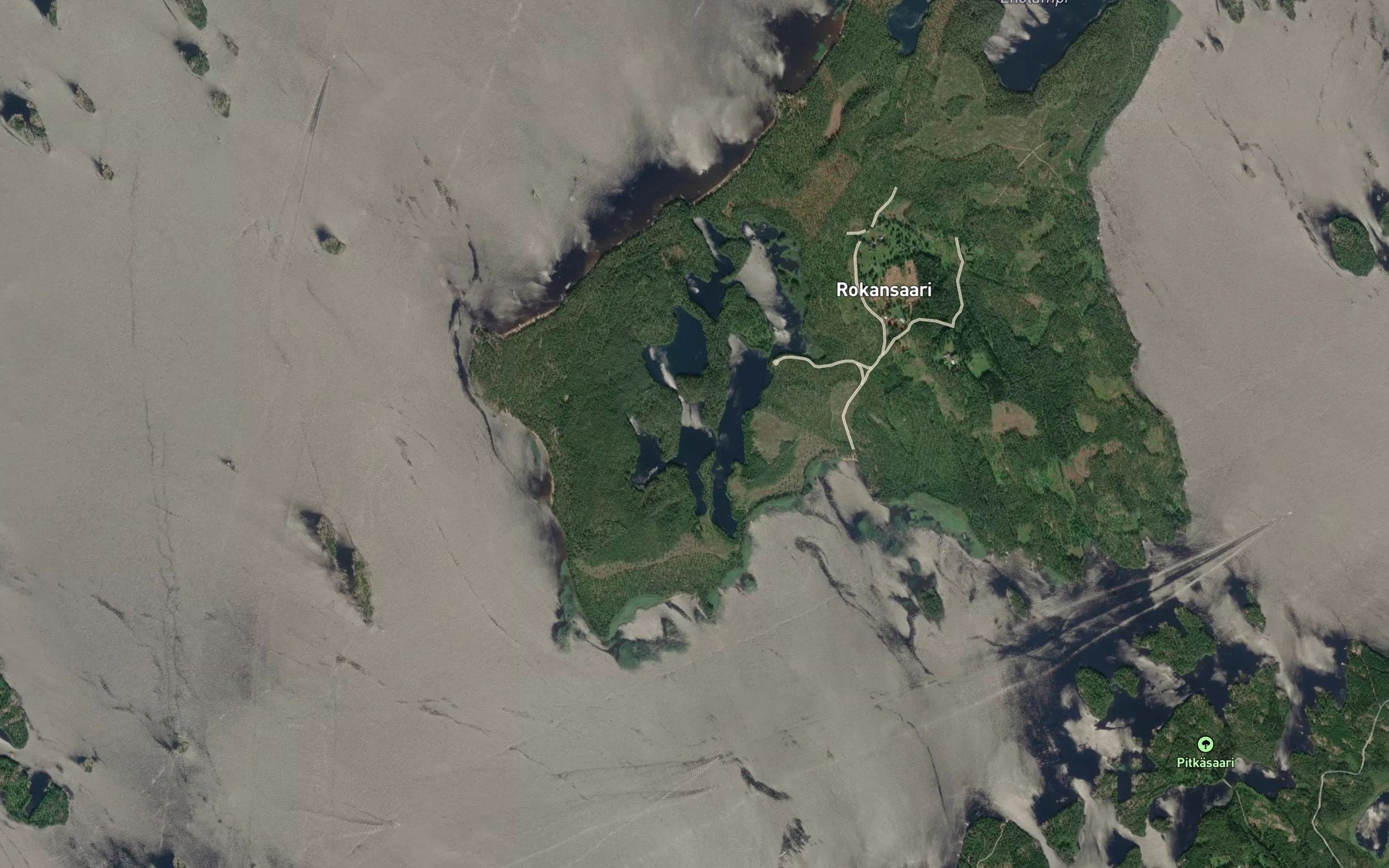 Satellite map of the Nurkkajarvi