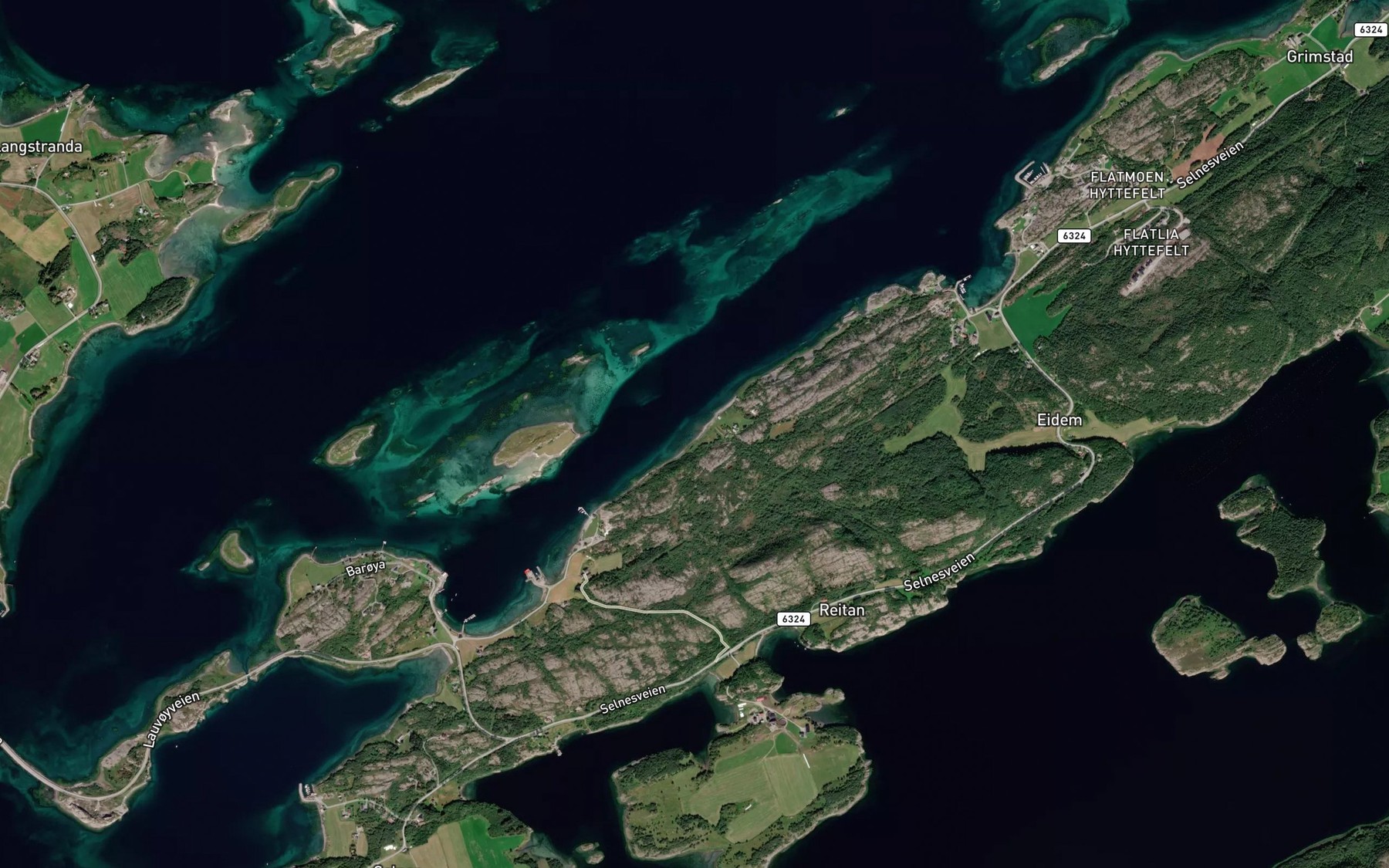 Satellite map of the Bjornevika