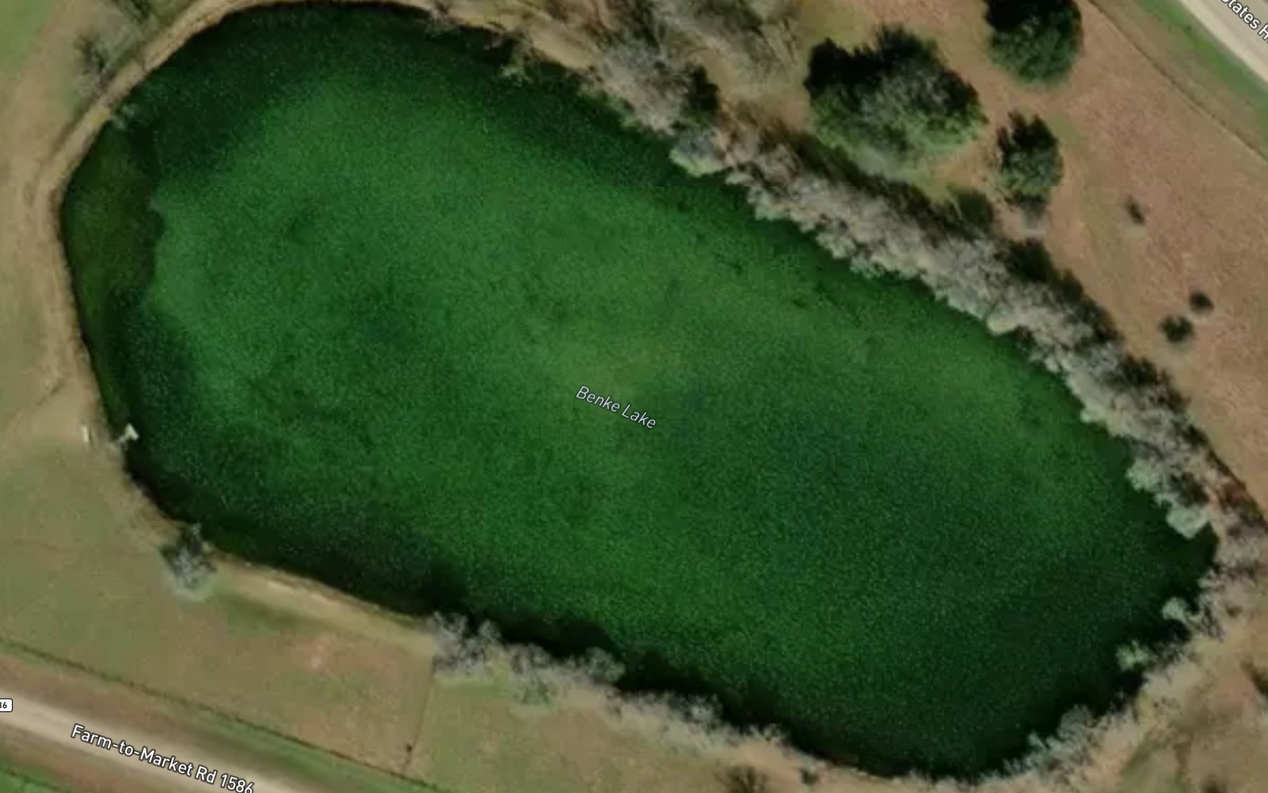 Satellite map of the Benke Lake