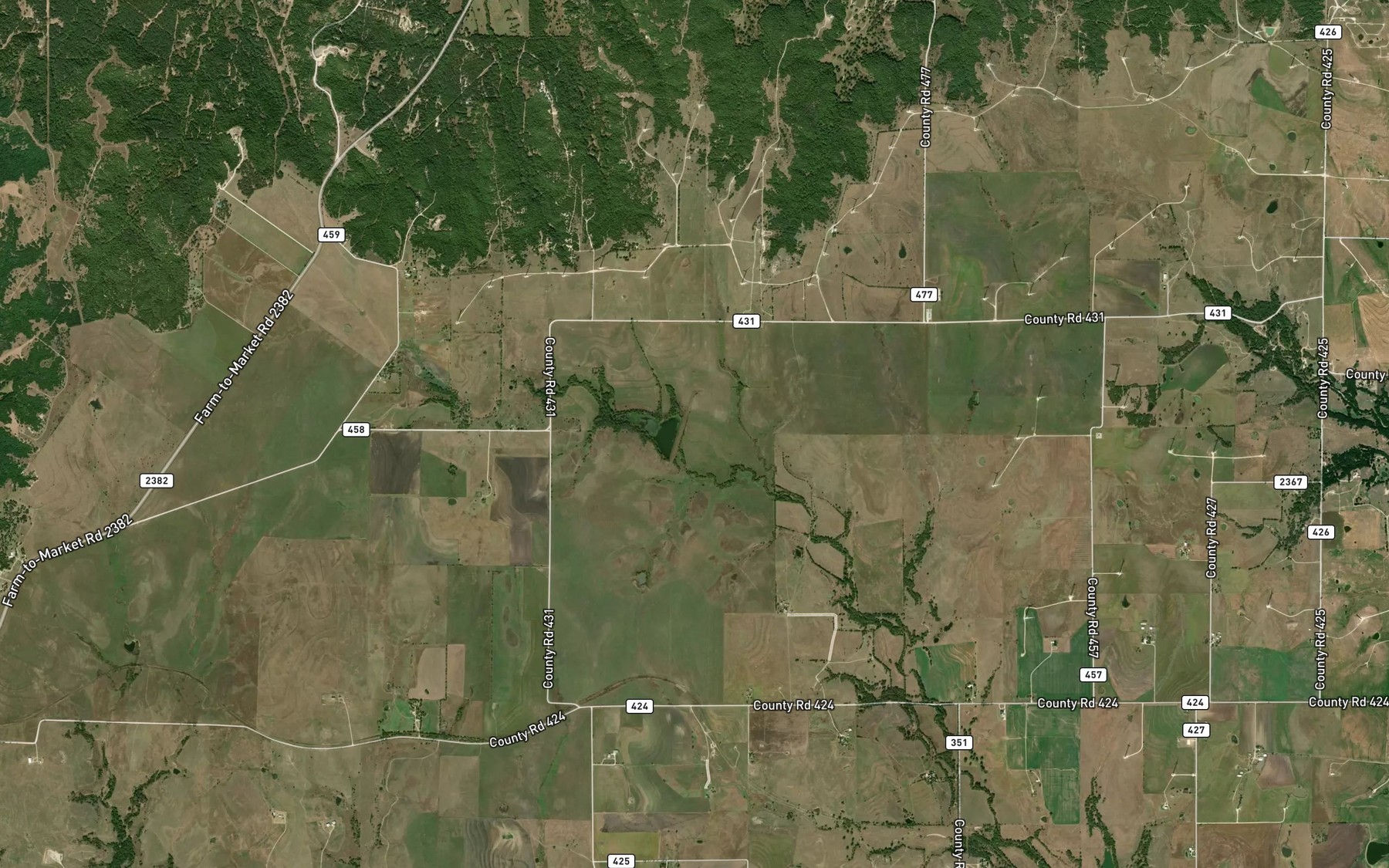 Satellite map of the Soil Conservation Service Site 6a1 Reservoir