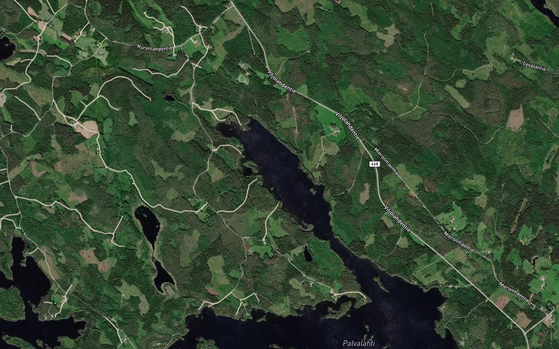 Satellite map of the Pieni Palvalahti