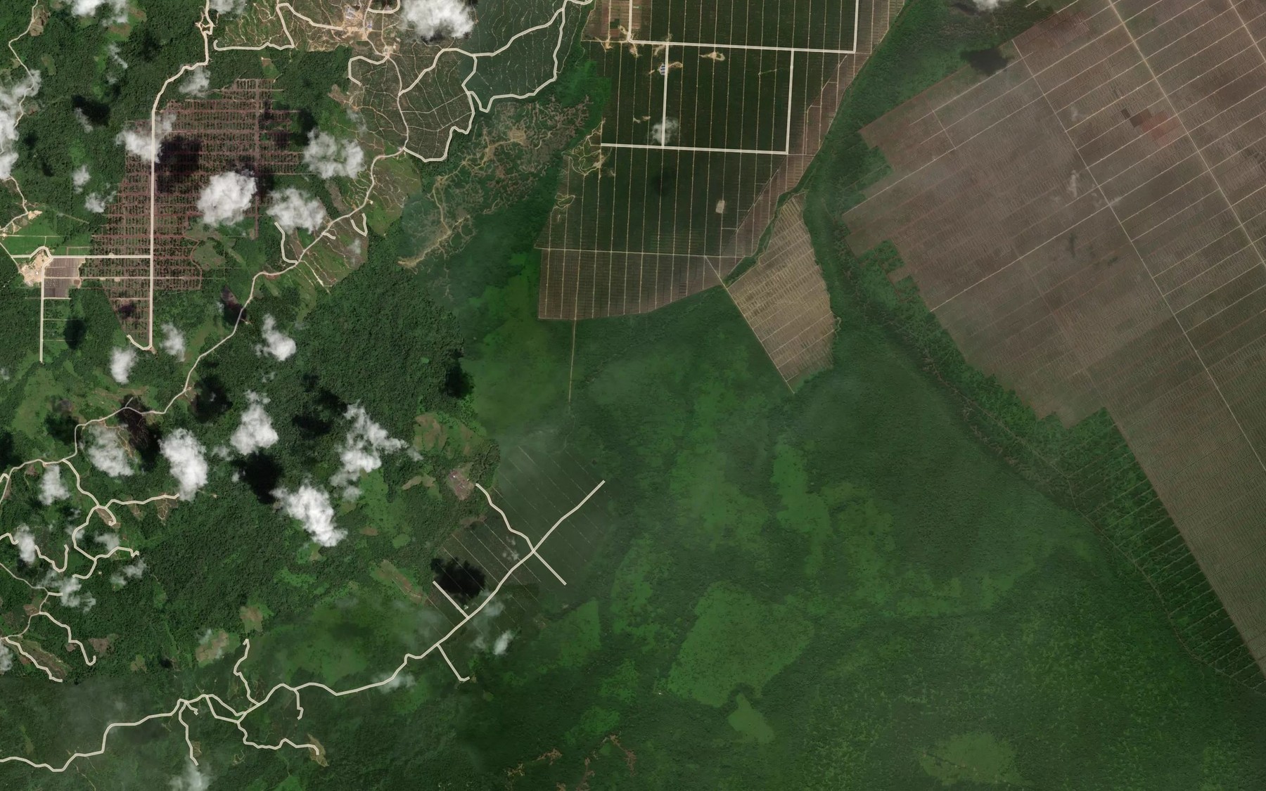Satellite map of the Sungai Lutong