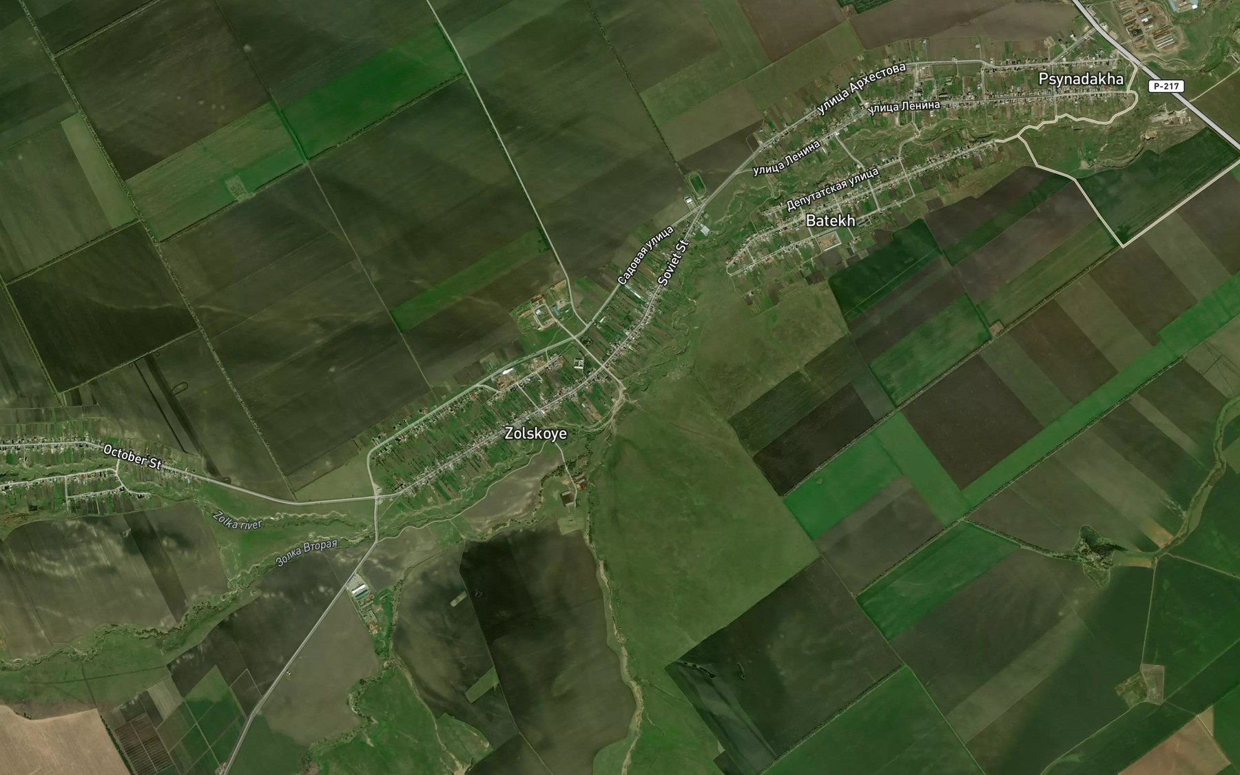 Satellite map of the Zolka Yuzhnaya