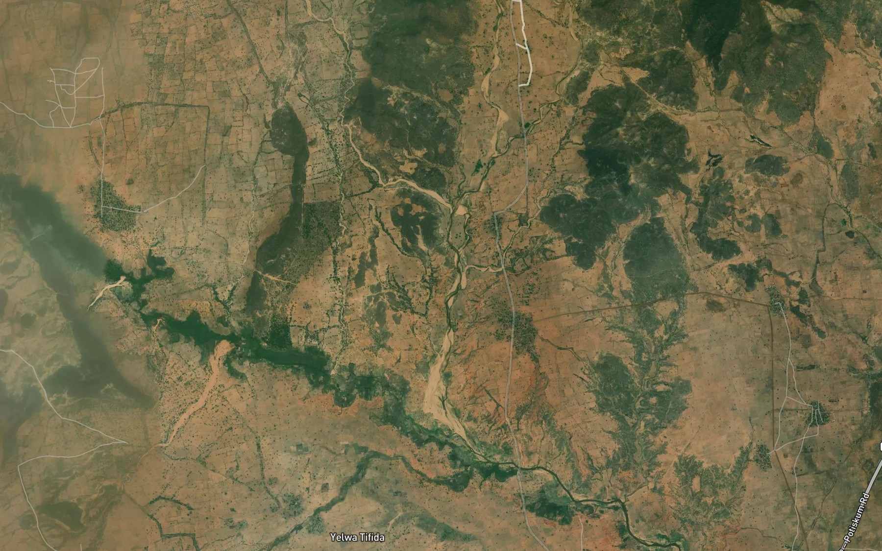 Satellite map of the Yure