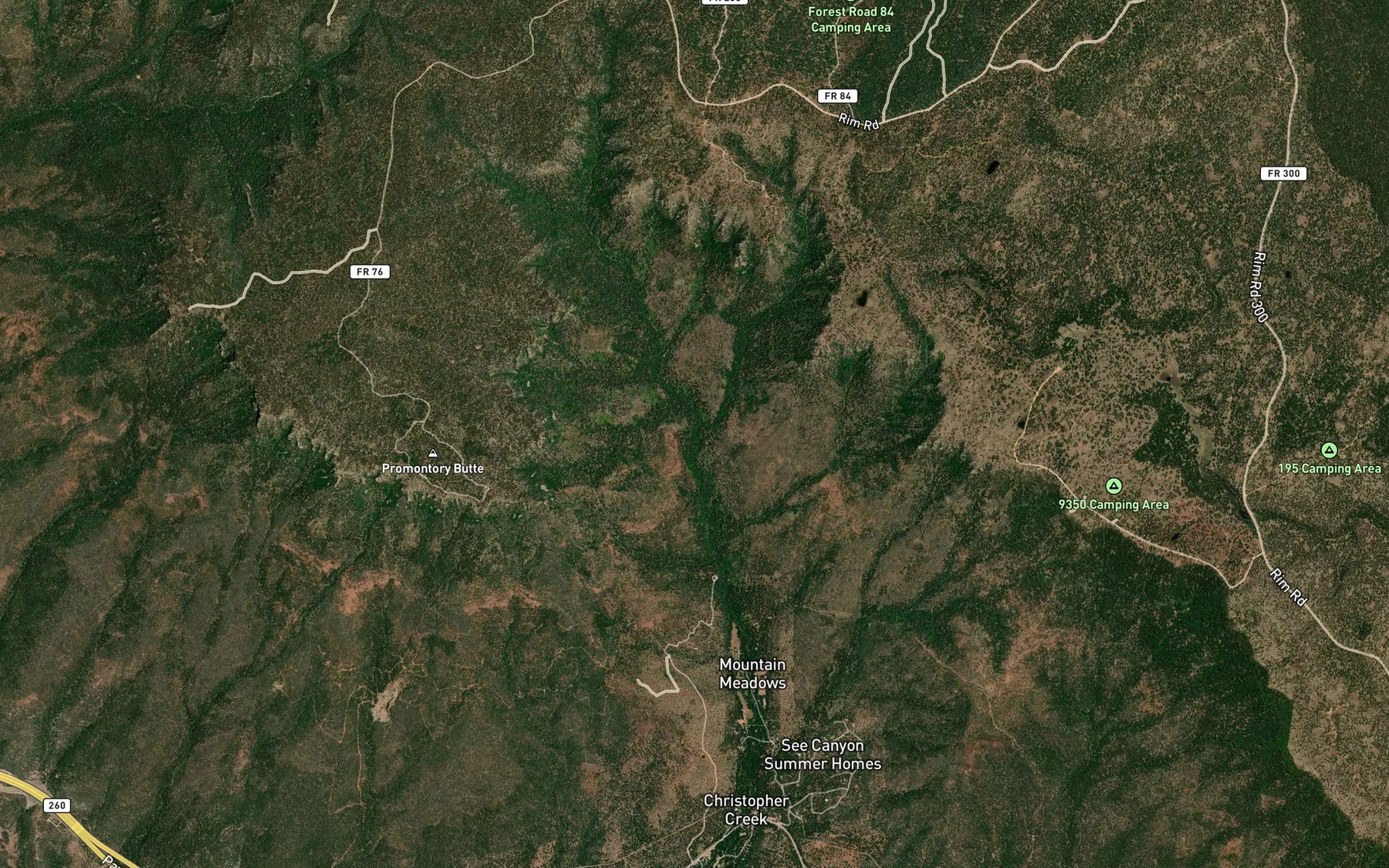 Satellite map of the Herman Spring