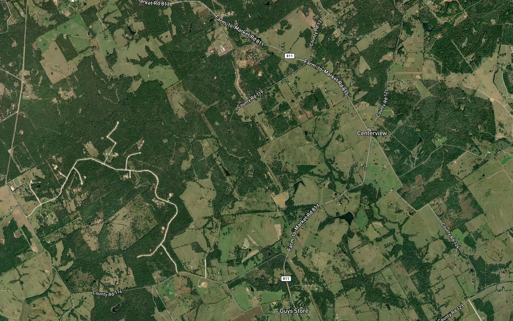 Satellite map of the Turkey Lake Branch