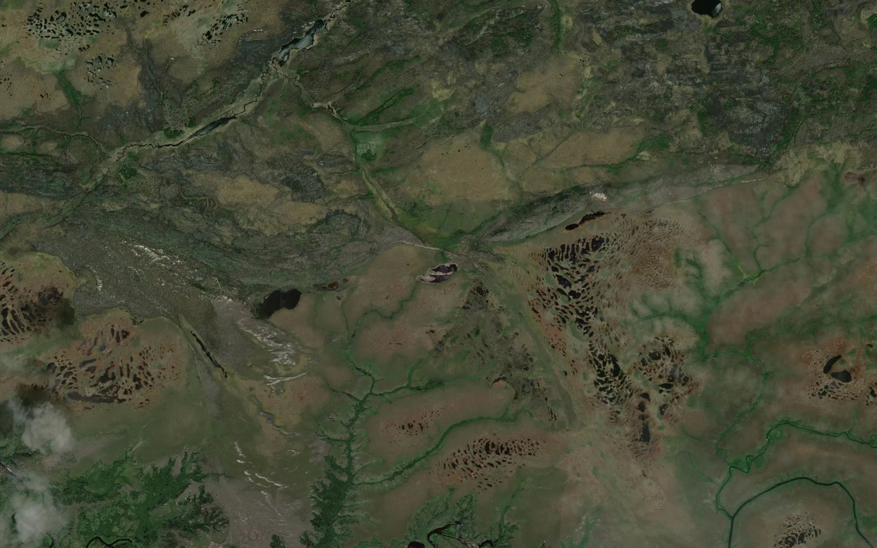 Satellite map of the Lac Mikiyuch Kaaschet